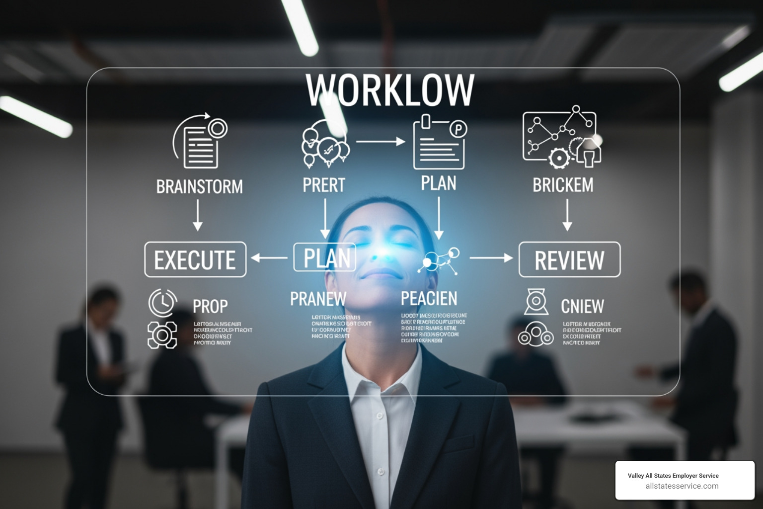 A person looking relieved while a streamlined workflow diagram is displayed - e verify 1099 contractors