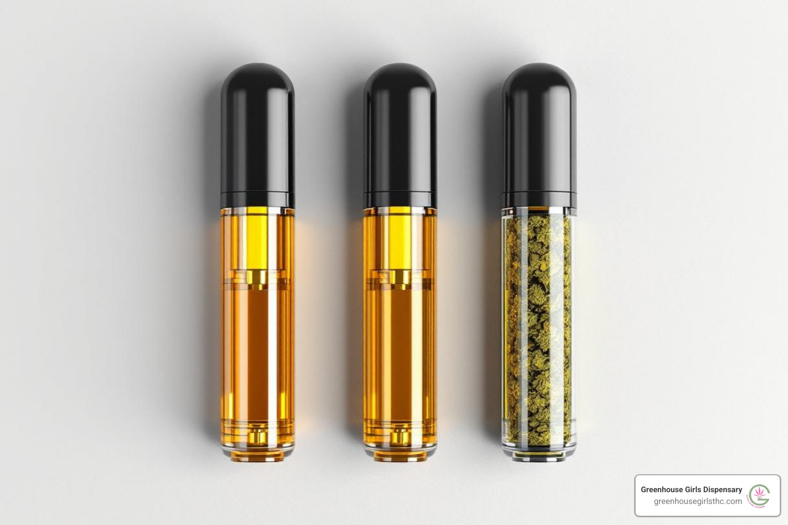 three different vape carts labeled Distillate, Live Resin, and CBD - carts vape three different vape carts labeled Distillate, Live Resin, and CBD - carts vape