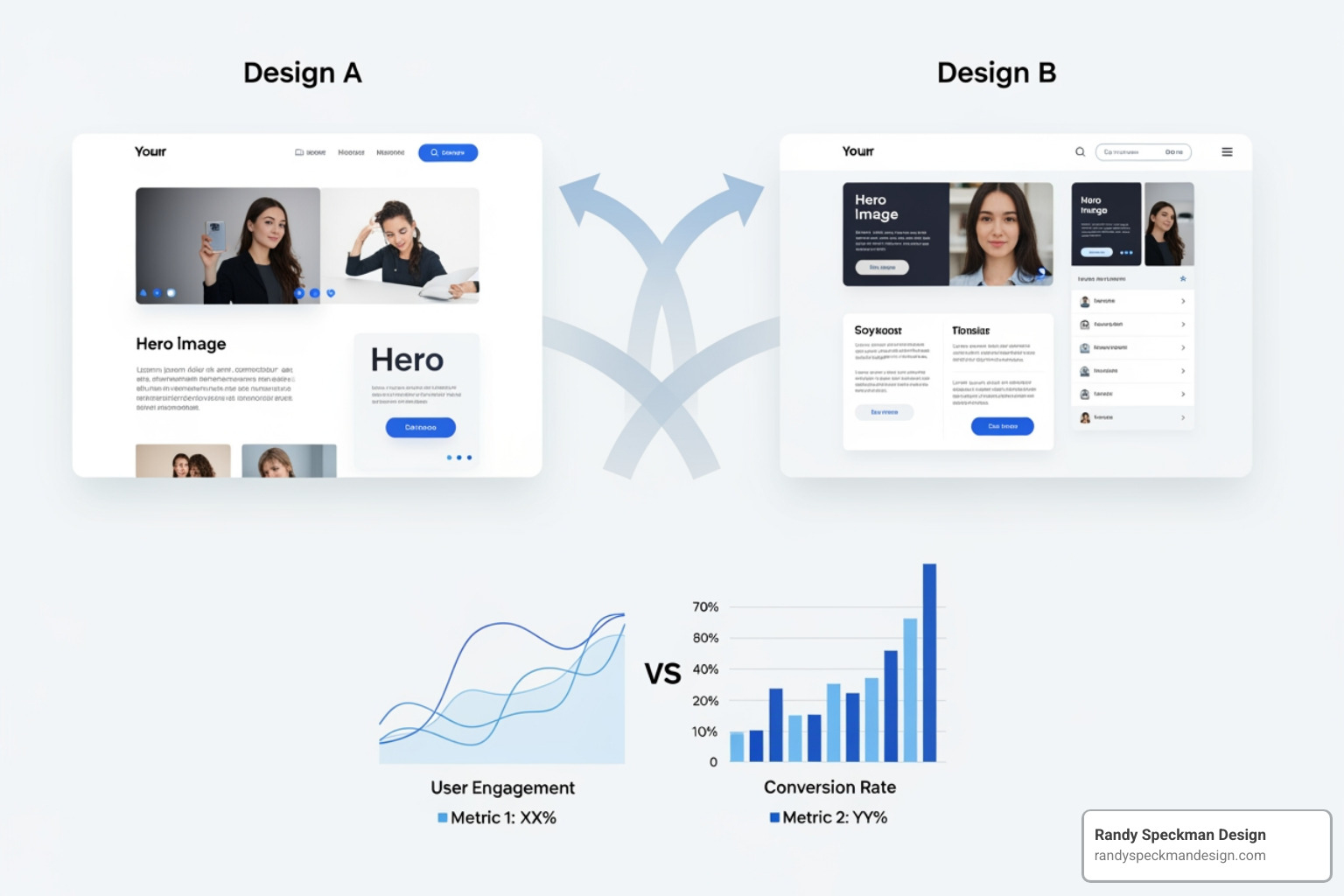 ab testing illustration - conversion-optimized website design