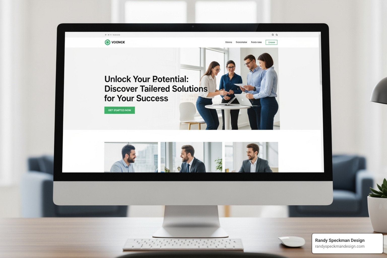 homepage design with clear value proposition and CTAs - conversion-optimized website design