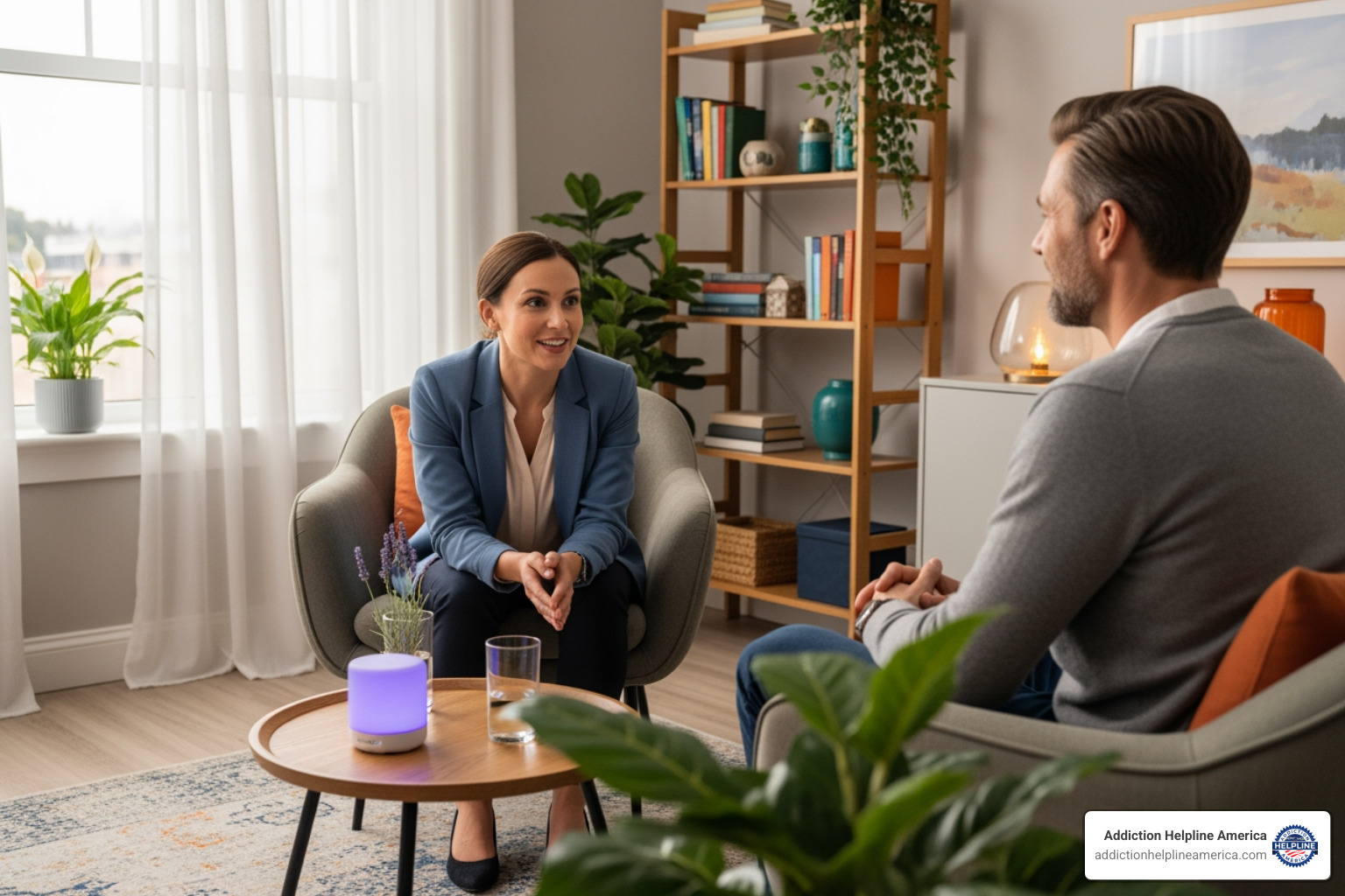 Compassionate therapist talking with a patient - Detox programs Tennessee