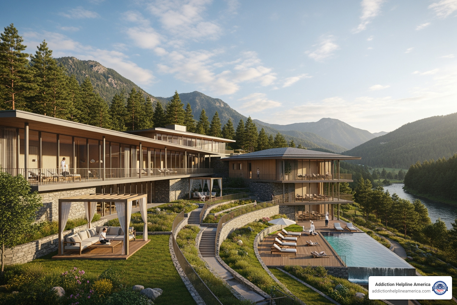 A serene rehab facility nestled in a natural, mountainous setting - Drug rehab West Virginia A serene rehab facility nestled in a natural, mountainous setting - Drug rehab West Virginia