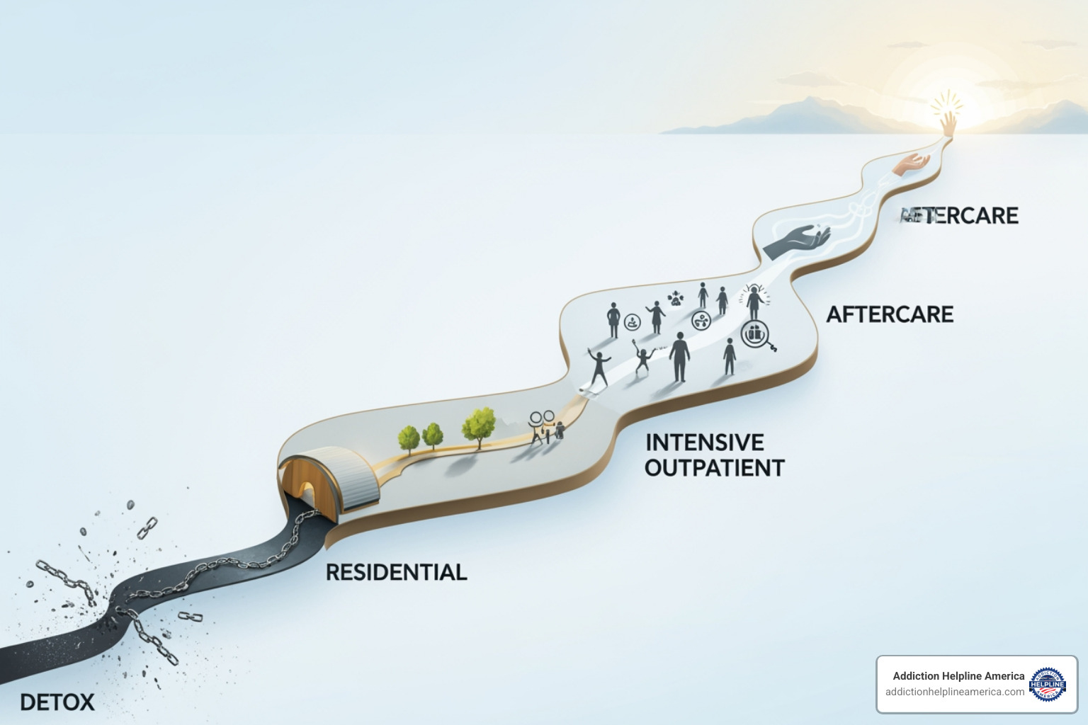 Continuum of care for addiction treatment - Rehab centers Wyoming