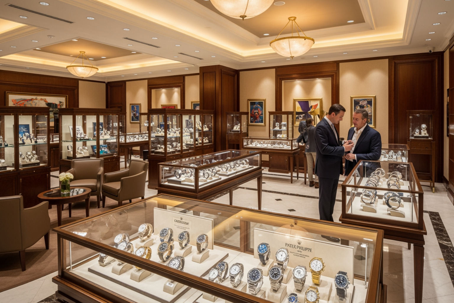 professional watch dealer's showroom professional watch dealer's showroom