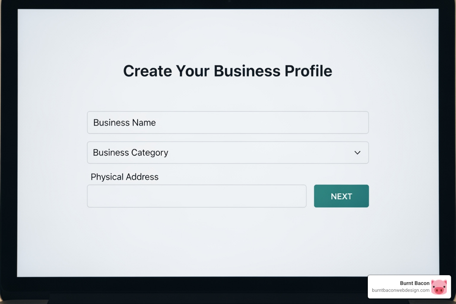 Image of the Google Business Profile creation screen - optimize Google My Business Image of the Google Business Profile creation screen - optimize Google My Business