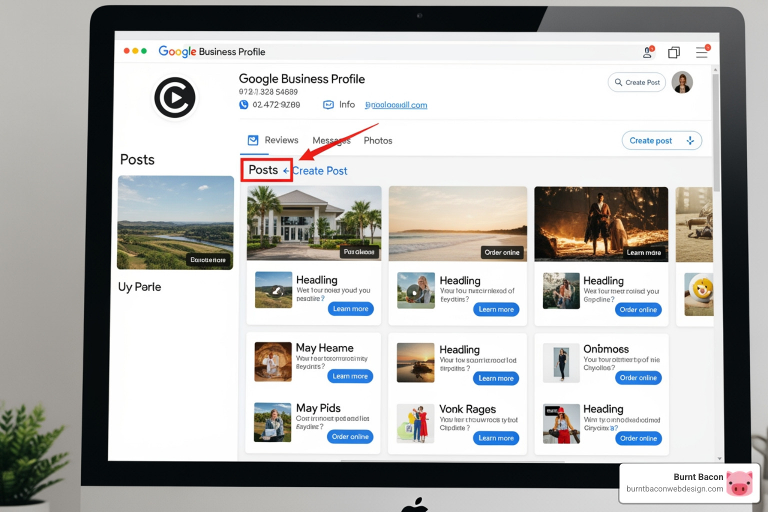 Image of the Google Posts section on a Business Profile - optimize Google My Business Image of the Google Posts section on a Business Profile - optimize Google My Business