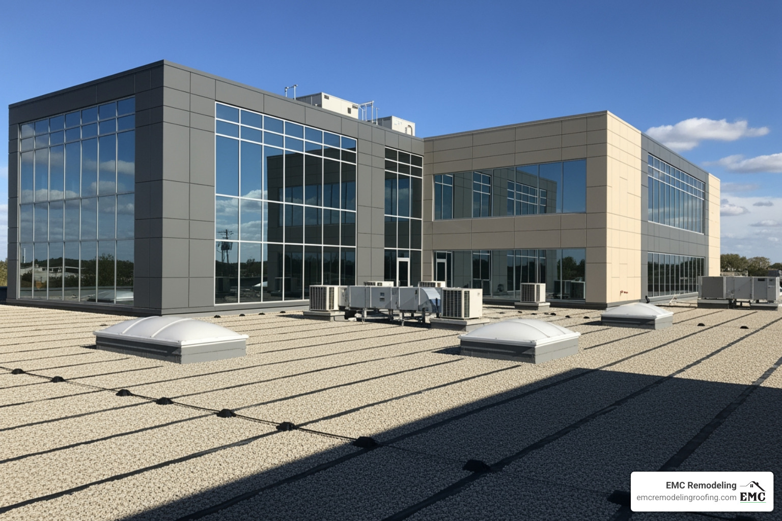 commercial building with a robust, well-maintained roof in Leander, TX - commercial roofing leander tx