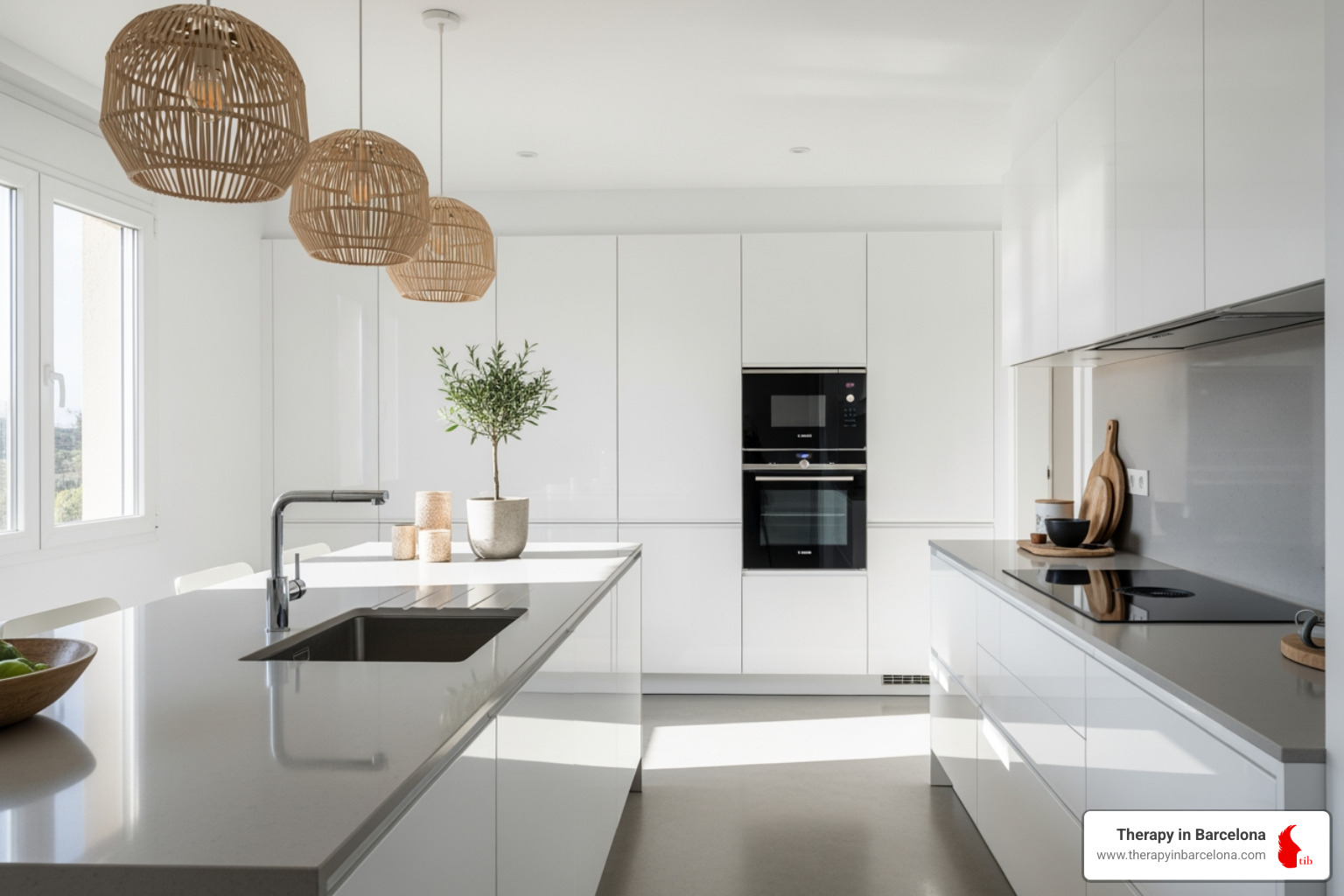 Modern Spanish apartment kitchen - emigrating to spain from the uk