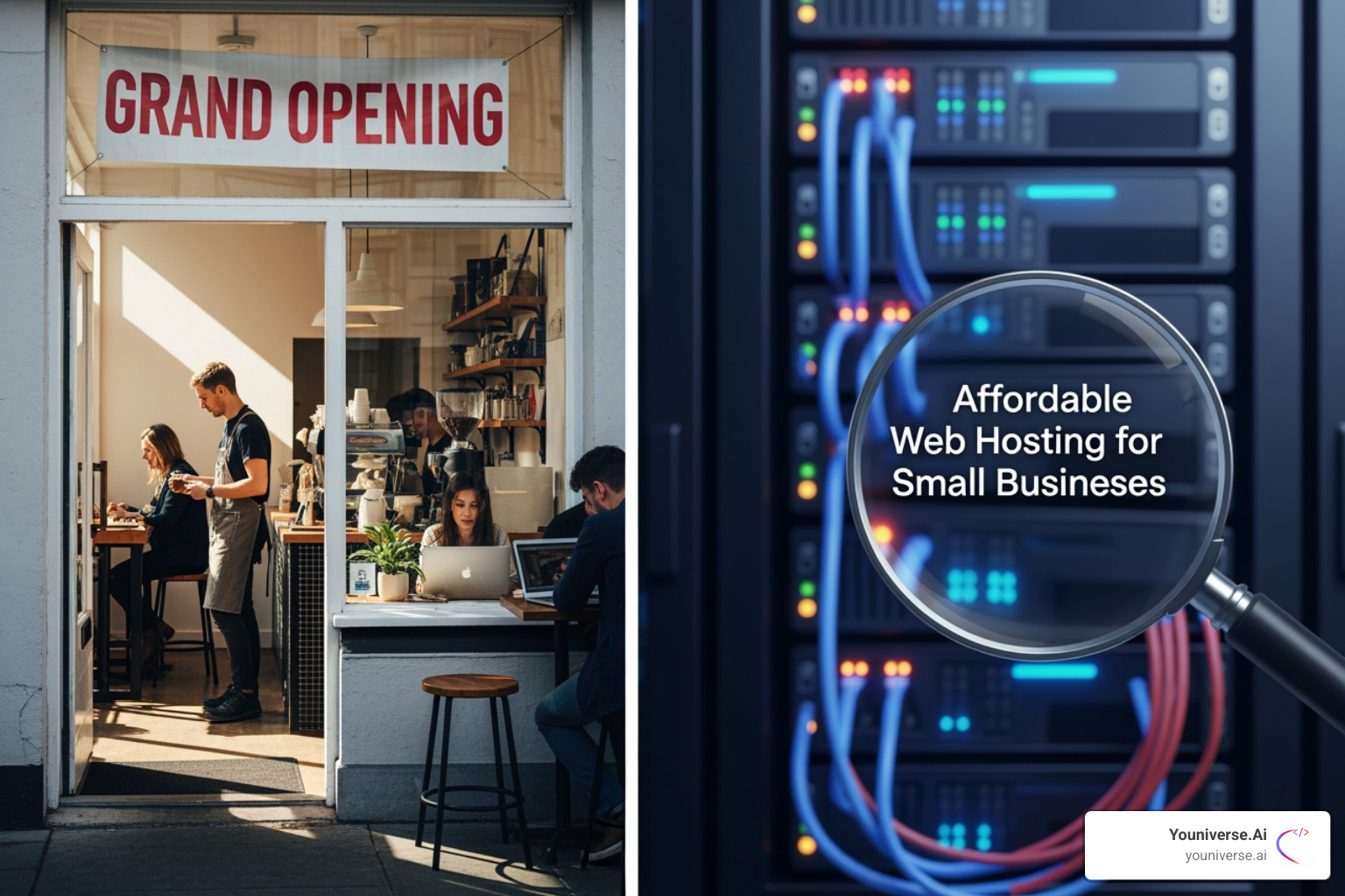 Youniverse.Ai builder interface - affordable web hosting small business Youniverse.Ai builder interface - affordable web hosting small business
