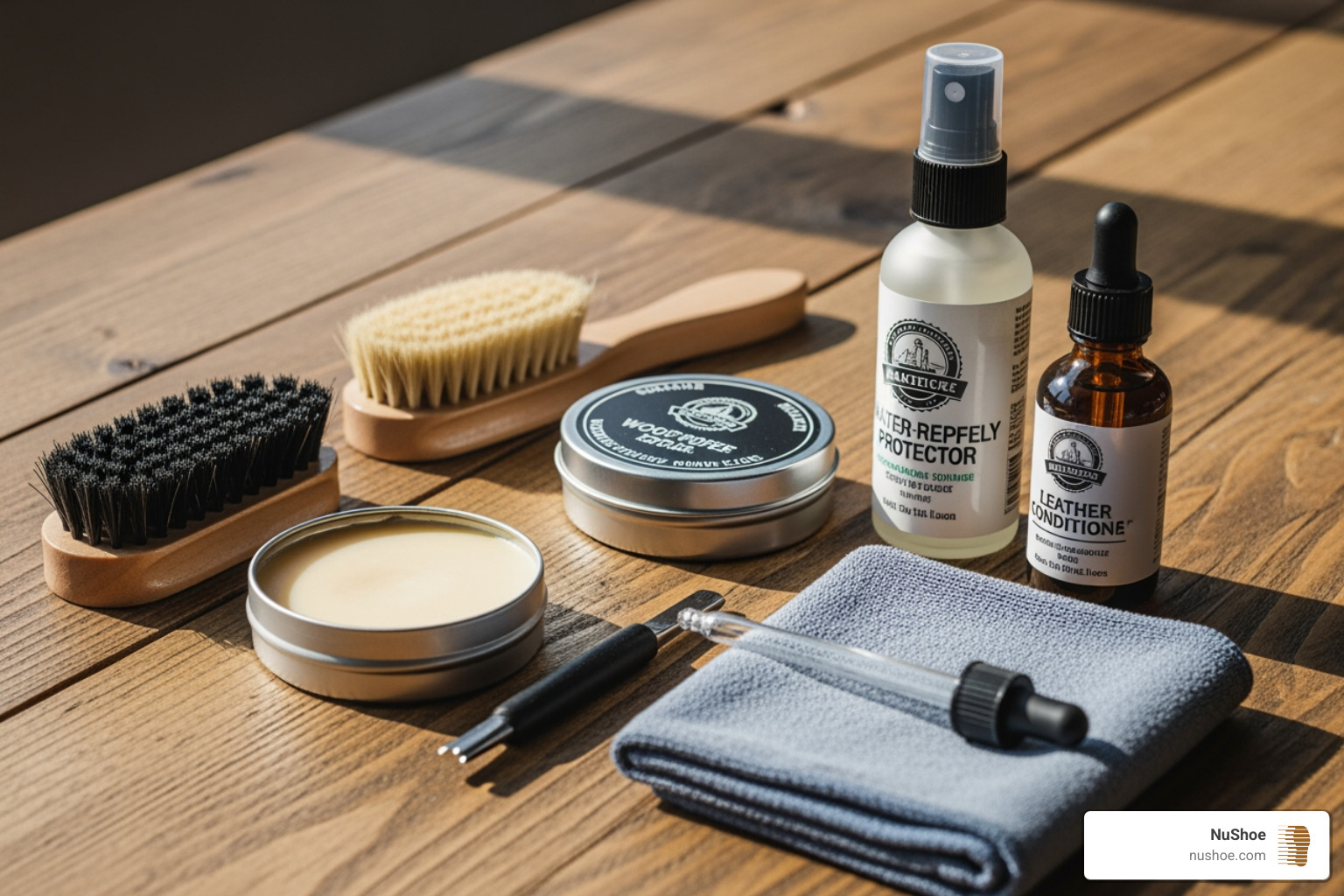 boot care kit - waterproofing leather boots