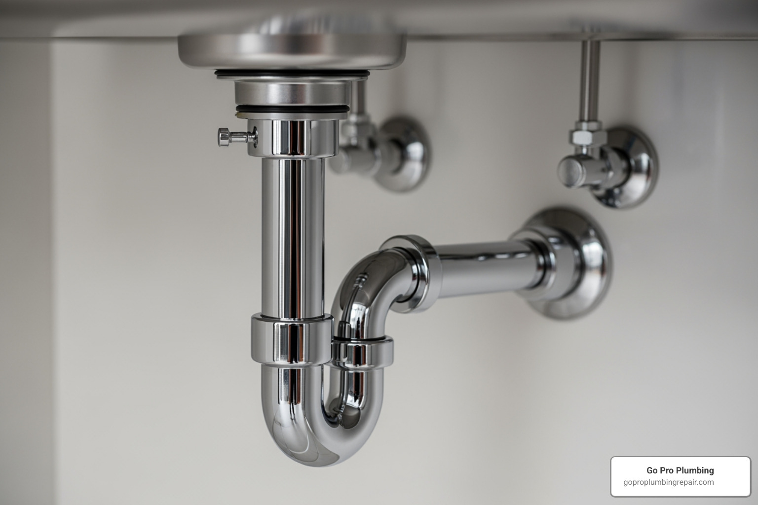 new pipes connected to a fixture under a sink - whole house repipe