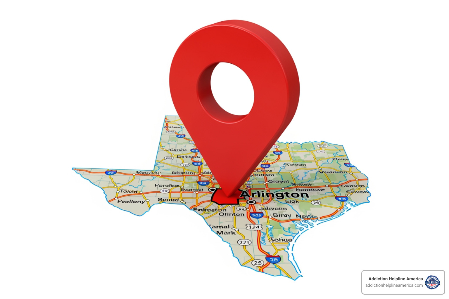 map icon pointing to Arlington, Texas - 30 day inpatient rehab programs near arlington map icon pointing to Arlington, Texas - 30 day inpatient rehab programs near arlington