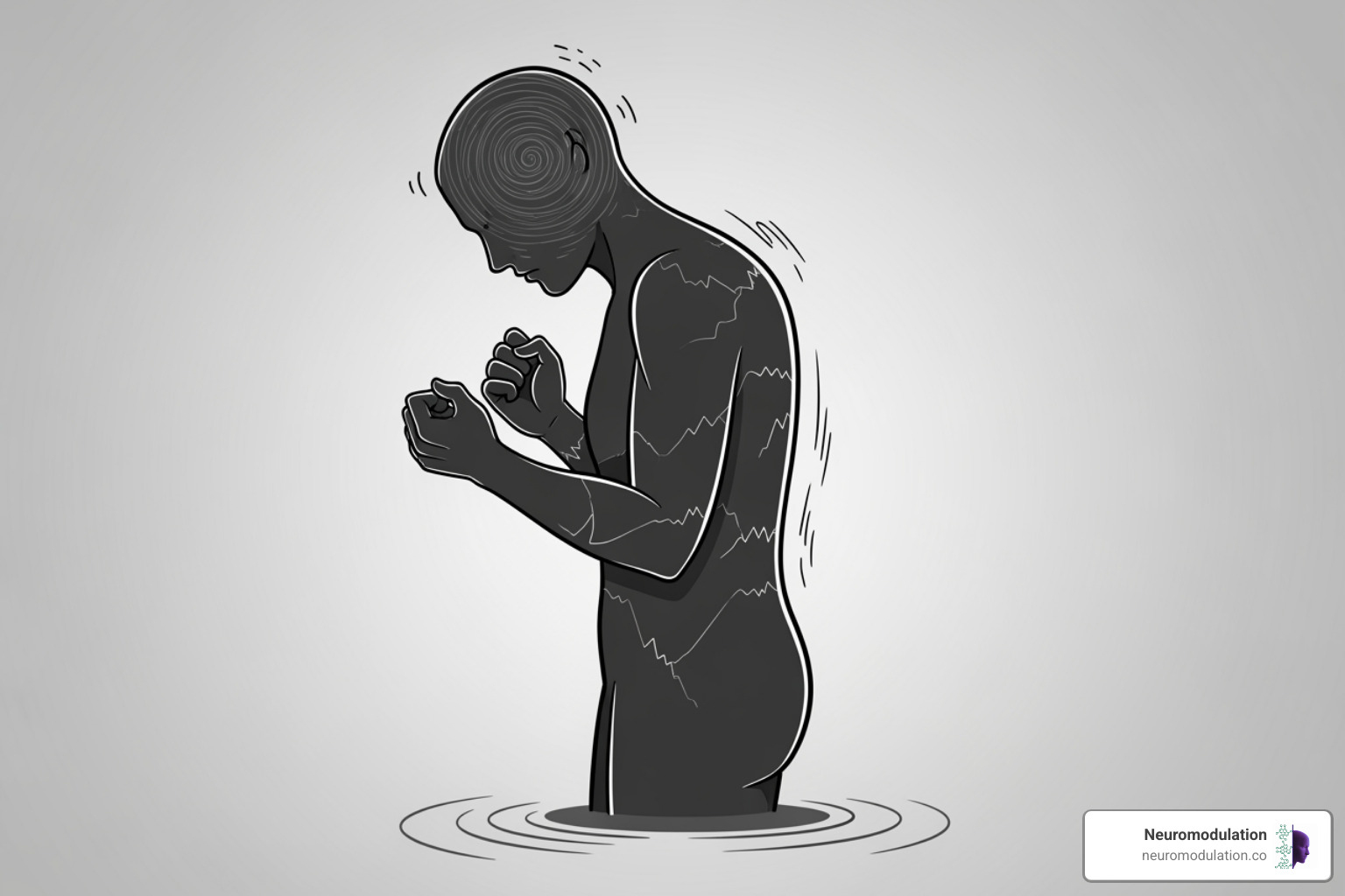 illustrating the physical, mental, and behavioral symptoms of stress on a human silhouette - what causes stress