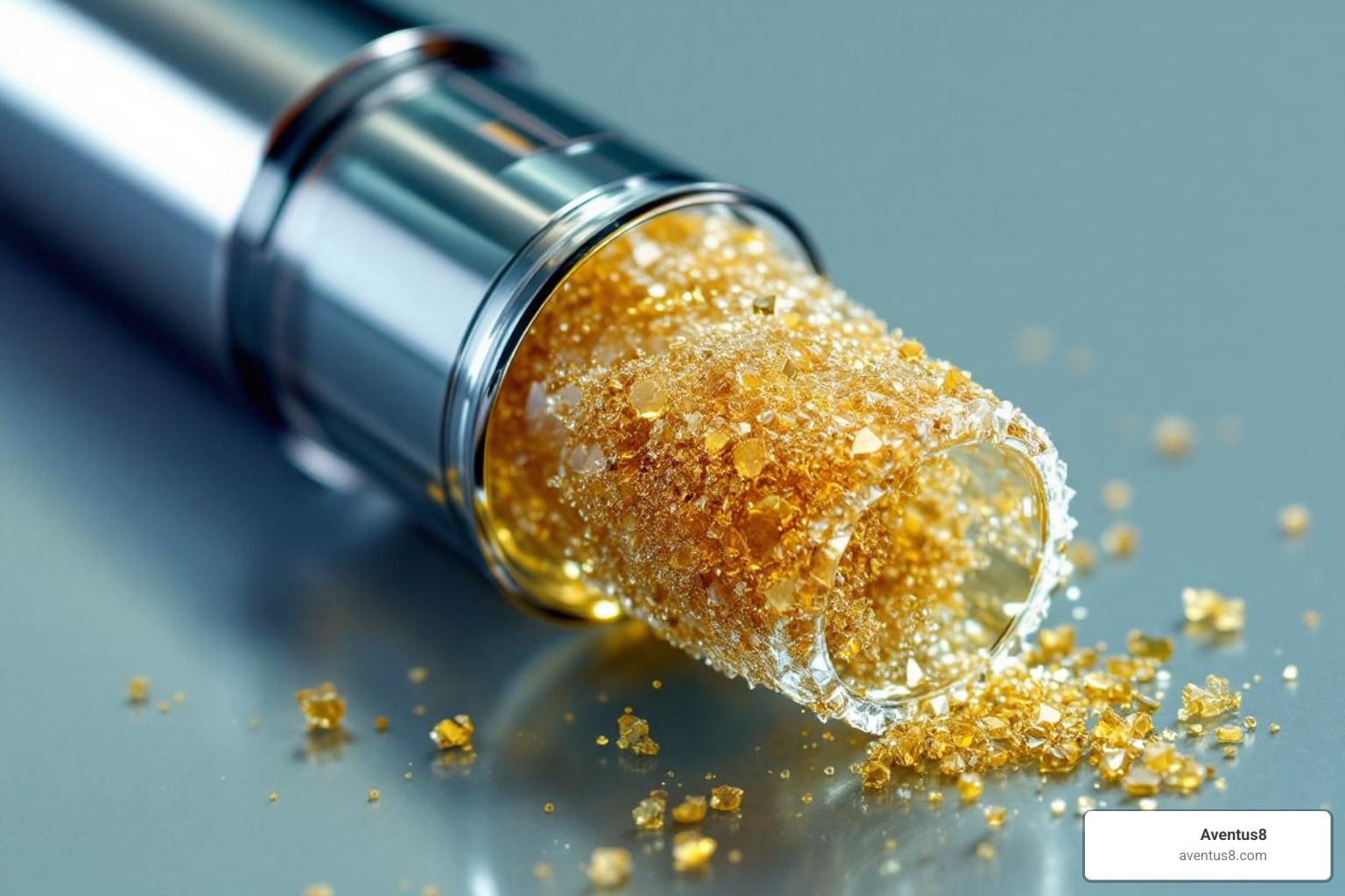 Vape cartridge showing signs of crystallization or discoloration - THC vape longevity