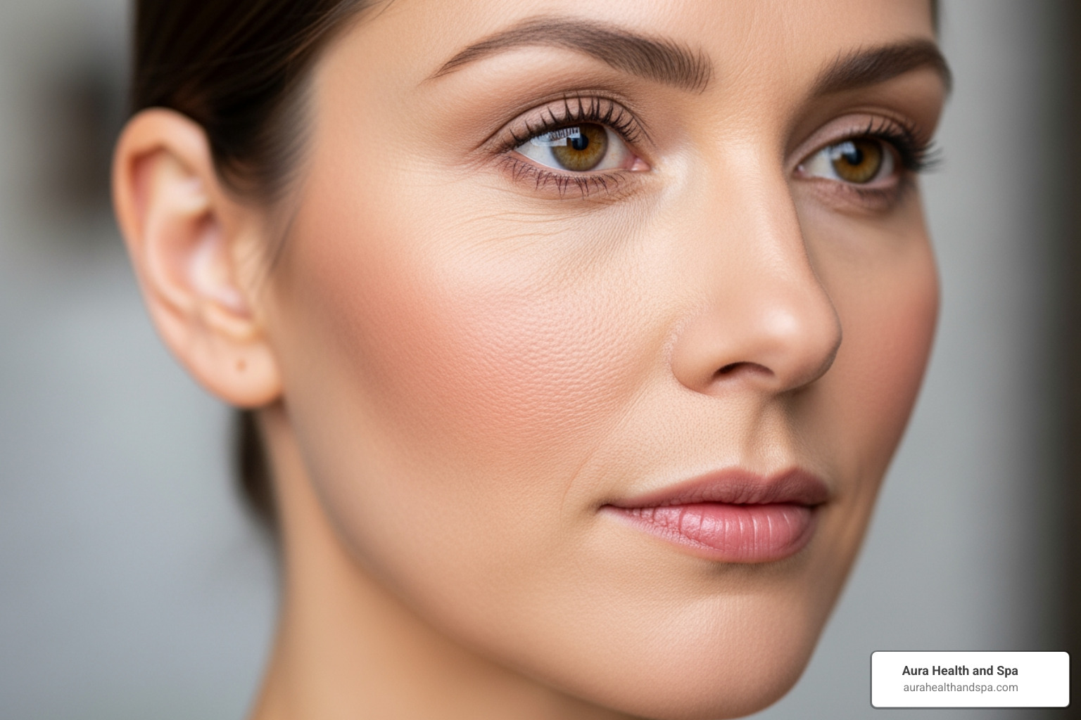 Image illustrating common treatment areas for dermal fillers like the cheeks, lips, and nasolabial folds - filler injection