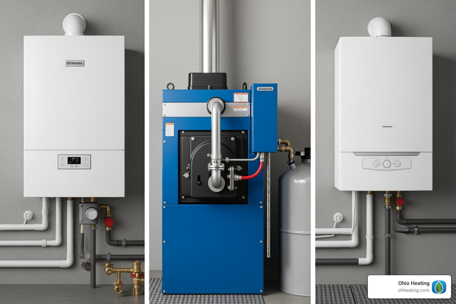 different types of boilers (gas, oil, electric) - Boiler replacement cost