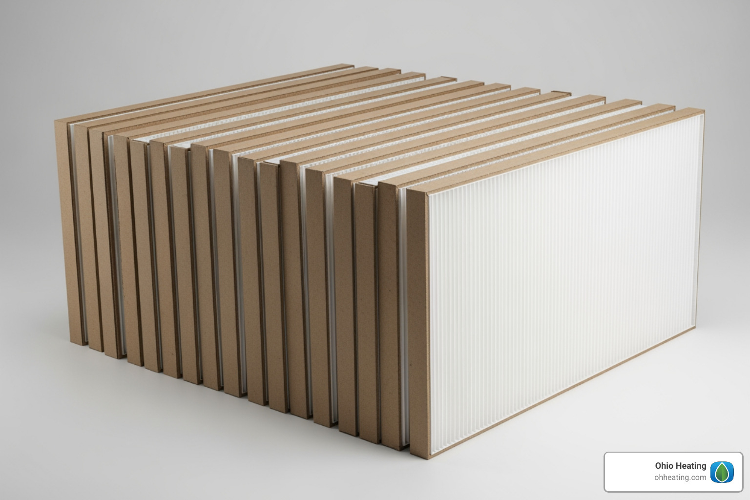 Multi-pack of furnace filters showing bulk savings - furnace filter replacement cost