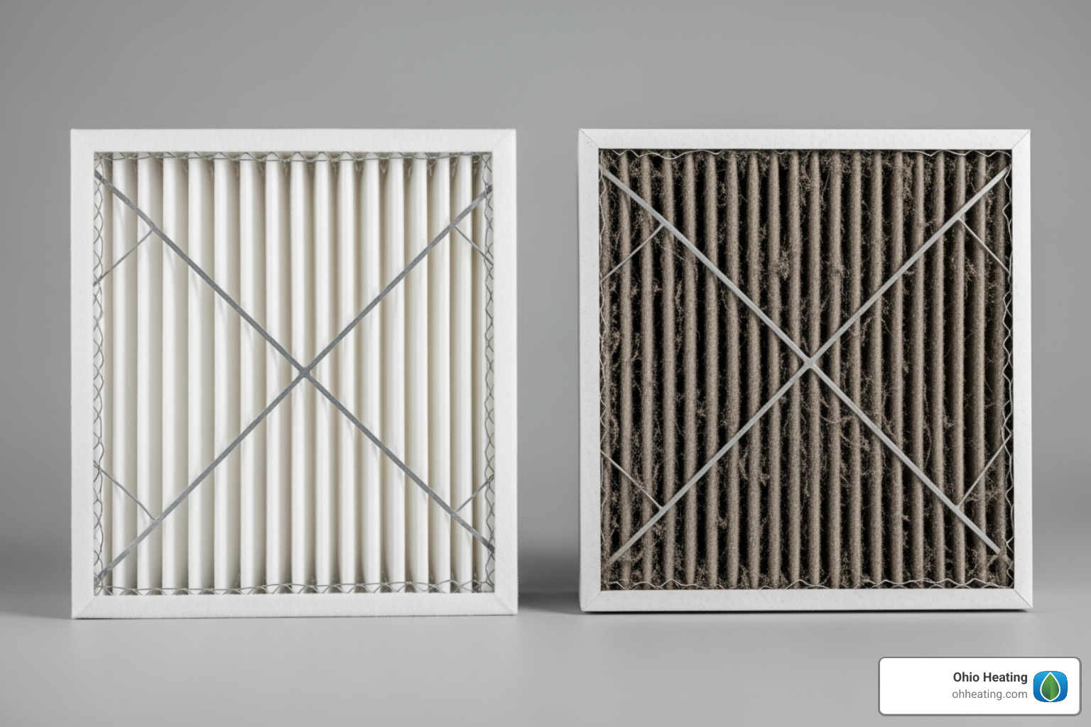 a clean air filter next to a dirty one - ac maintenance plan near me a clean air filter next to a dirty one - ac maintenance plan near me