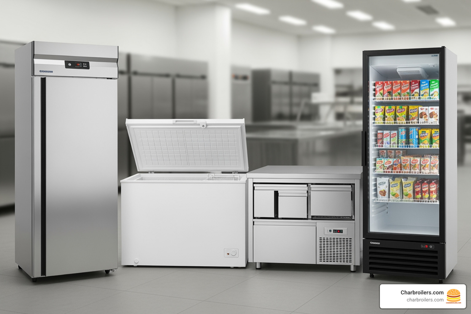 different types of commercial freezers side-by-side - discount commercial freezer