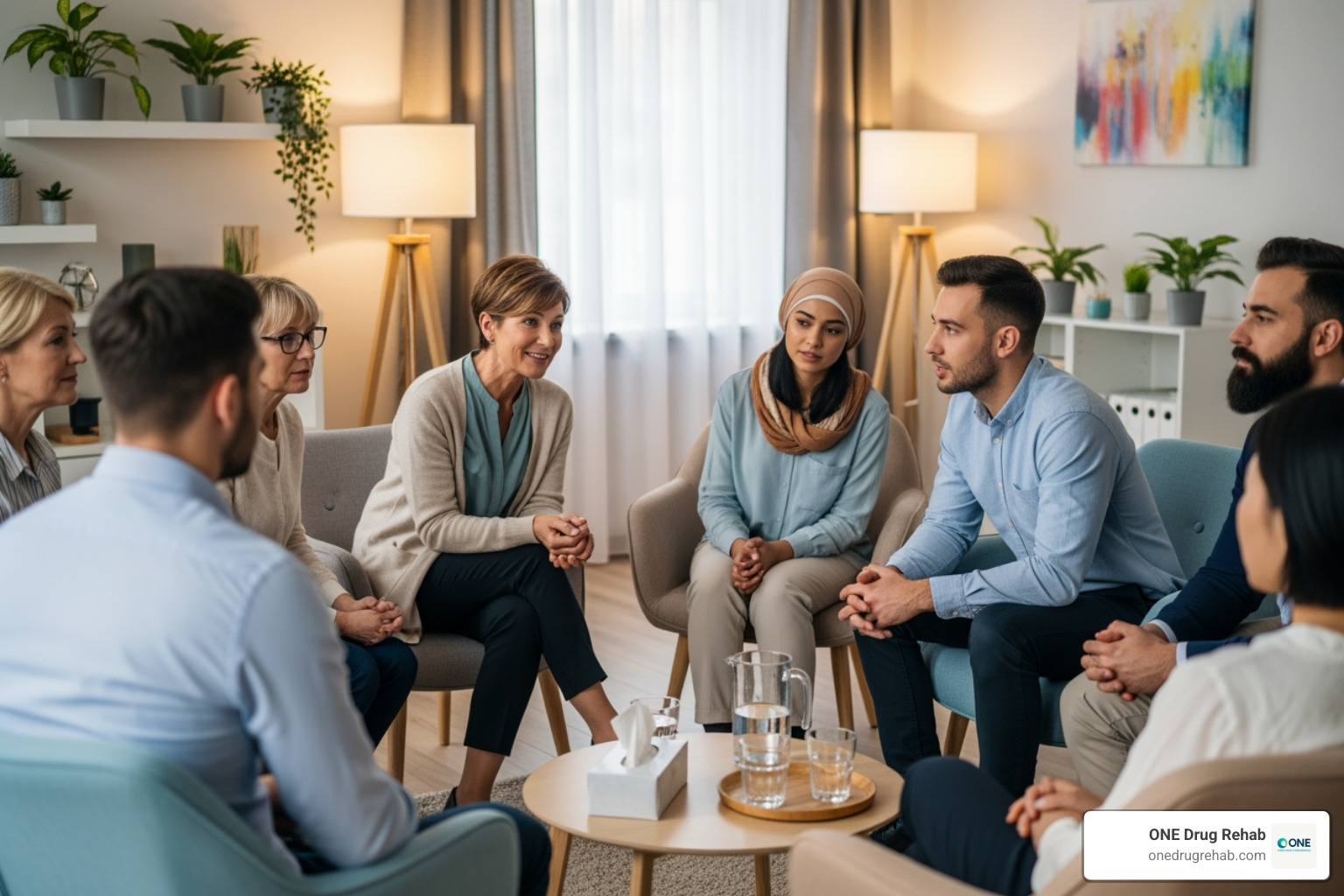 Group therapy session - fentanyl detox treatment