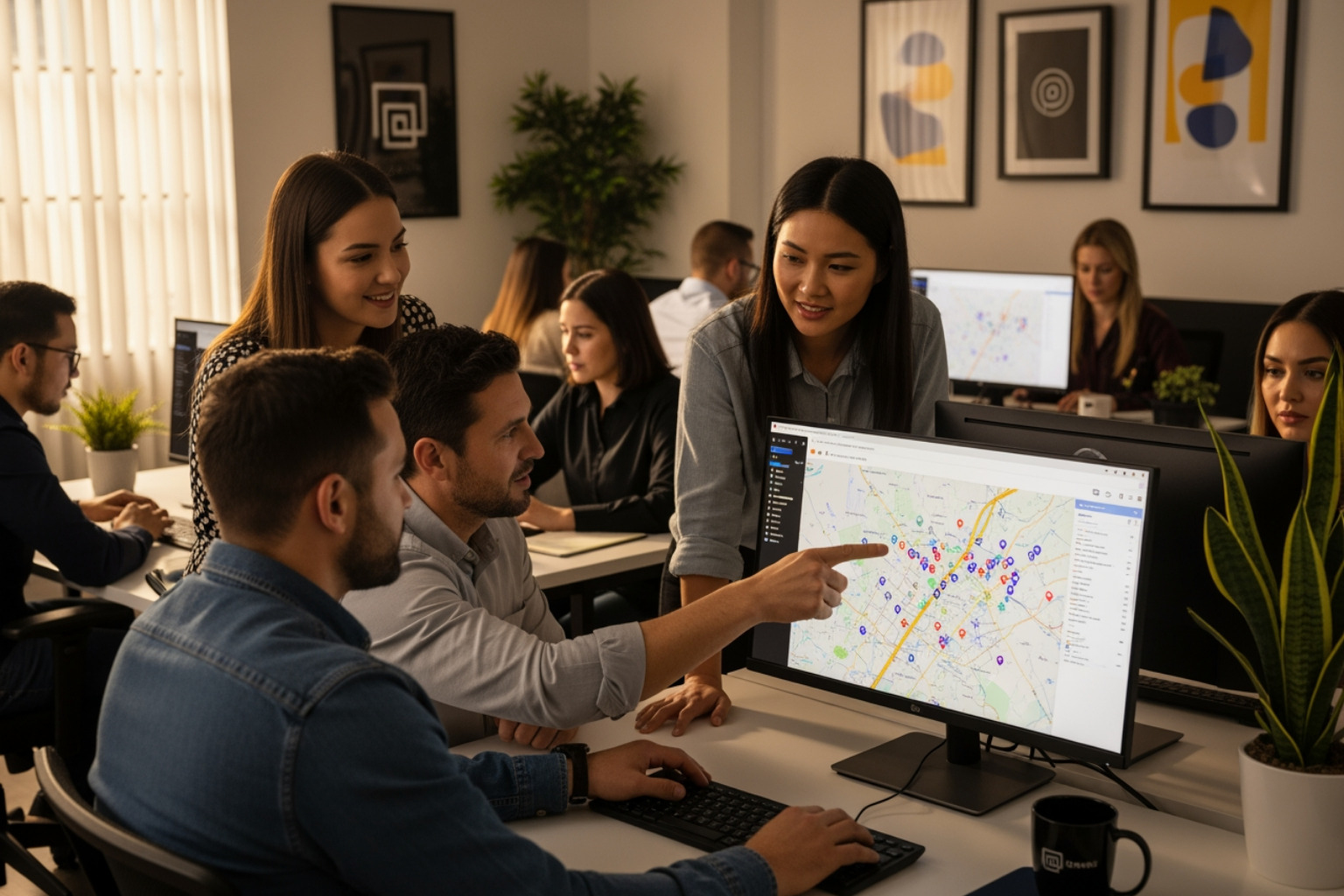 A perfectly optimized Google Business Profile listing for a local business, showcasing all filled-out sections including business name, address, phone number, hours, website, photos, reviews, and a brief description. - local search engine optimization companies