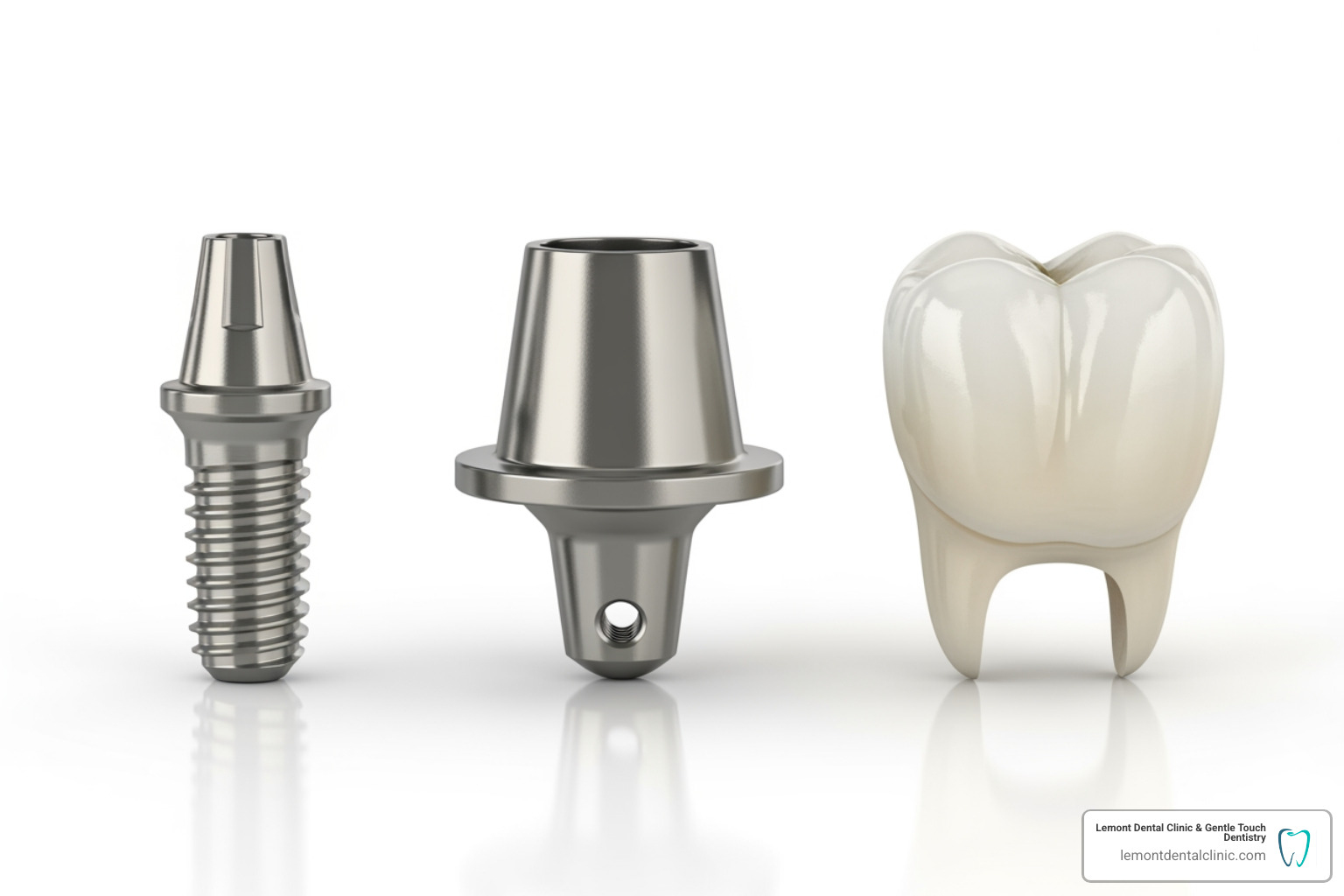 dental implant components - dental bridge vs implant