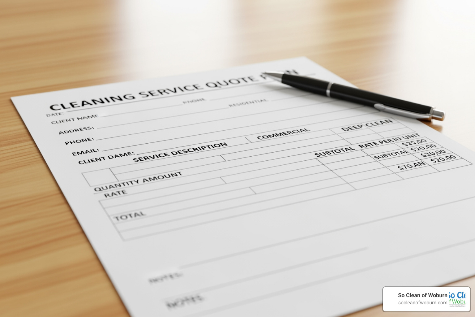 cleaning service price list or quote form - domestic cleaner rates cleaning service price list or quote form - domestic cleaner rates