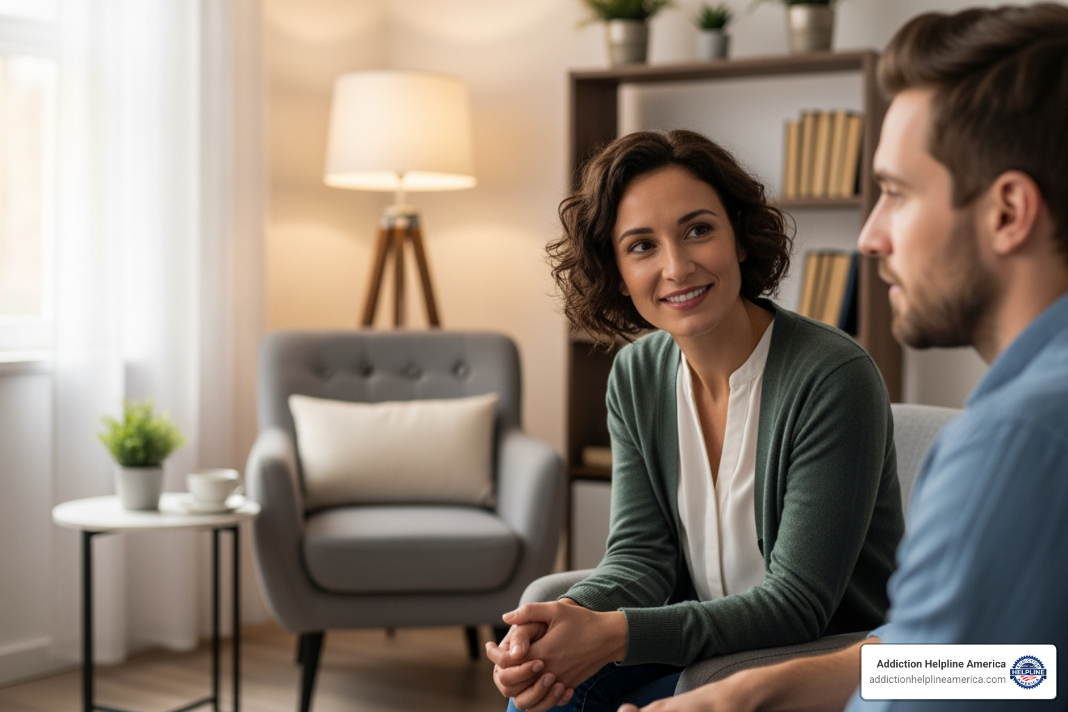 Compassionate counselor speaking with a patient - drug rehab centers in fort worth Compassionate counselor speaking with a patient - drug rehab centers in fort worth