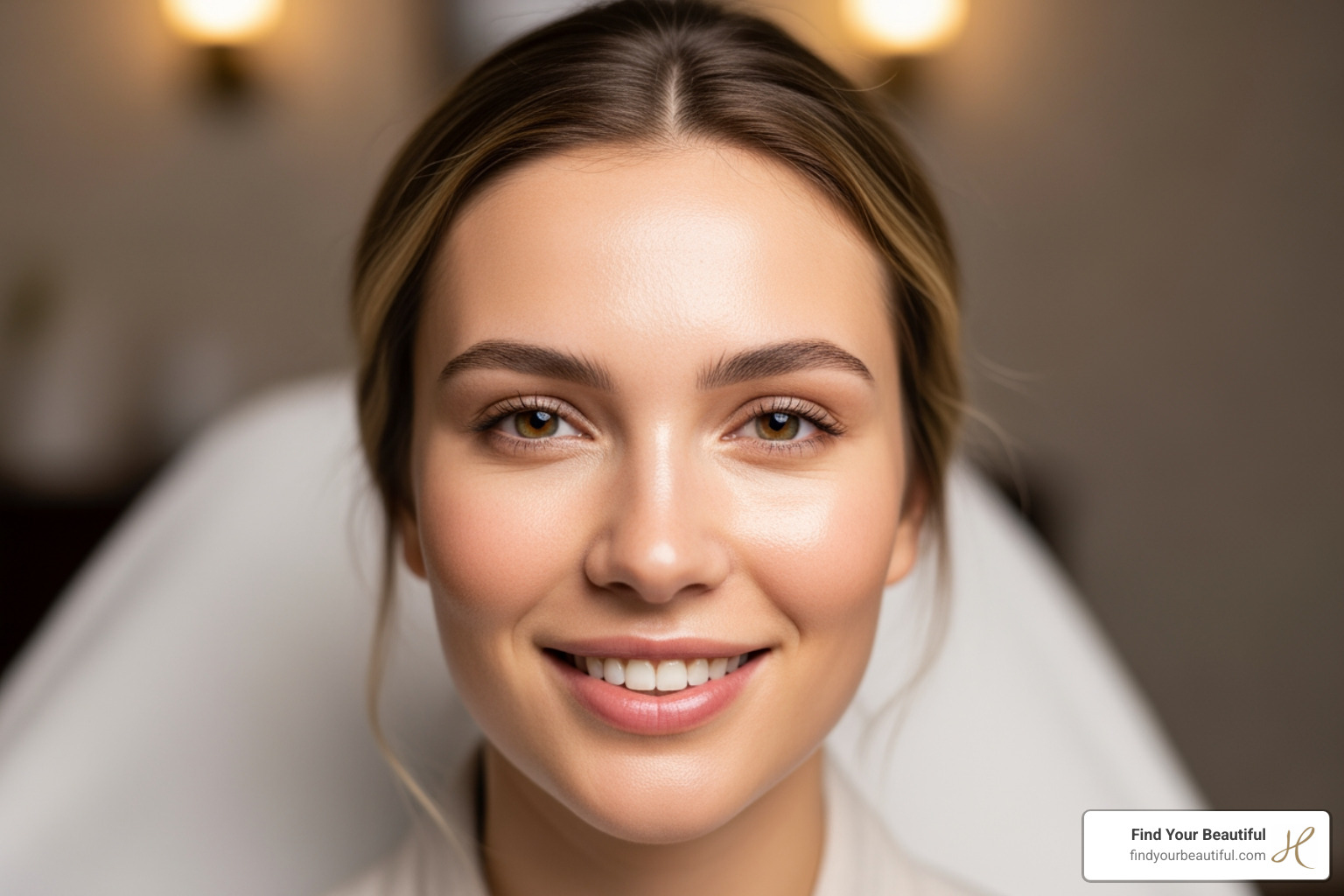 woman smiling after receiving facial - how often should you get a facial