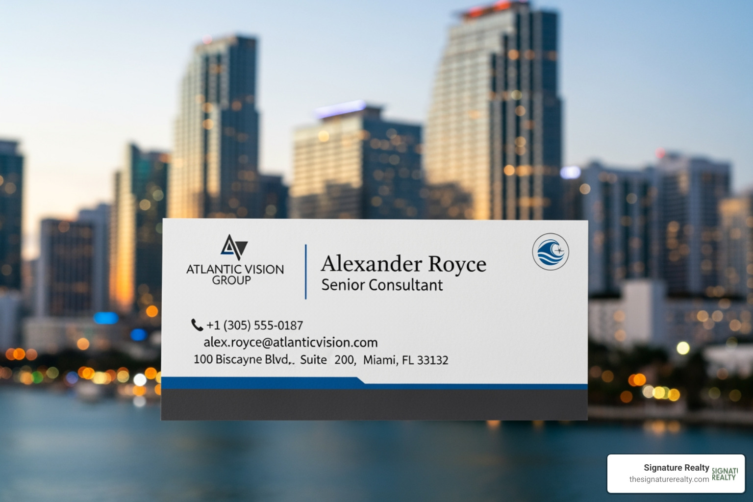 business card with a prestigious Miami virtual office address - affordable virtual office business card with a prestigious Miami virtual office address - affordable virtual office