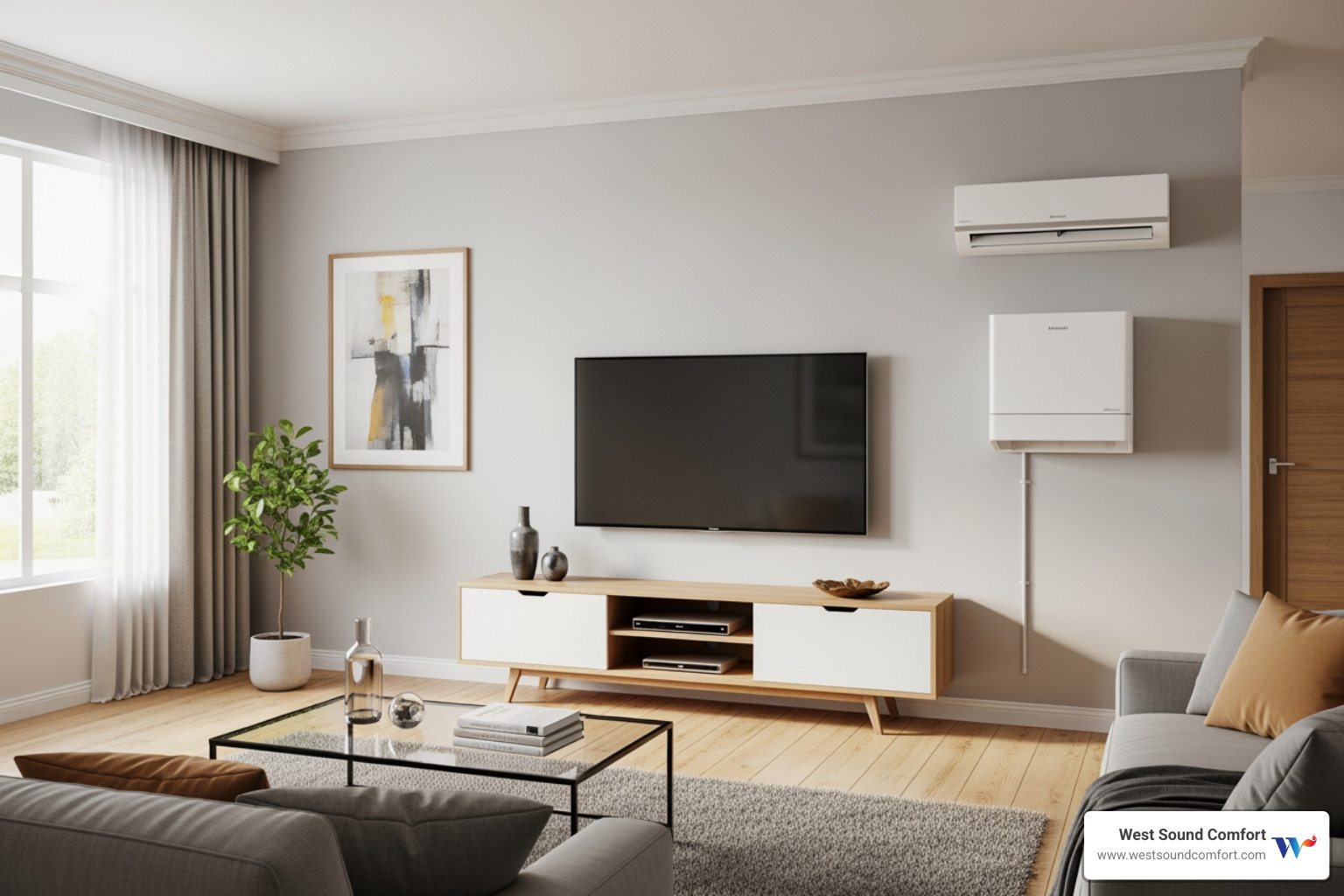 ductless mini split system - ductless mini-split tune-up in gig harbor, wa