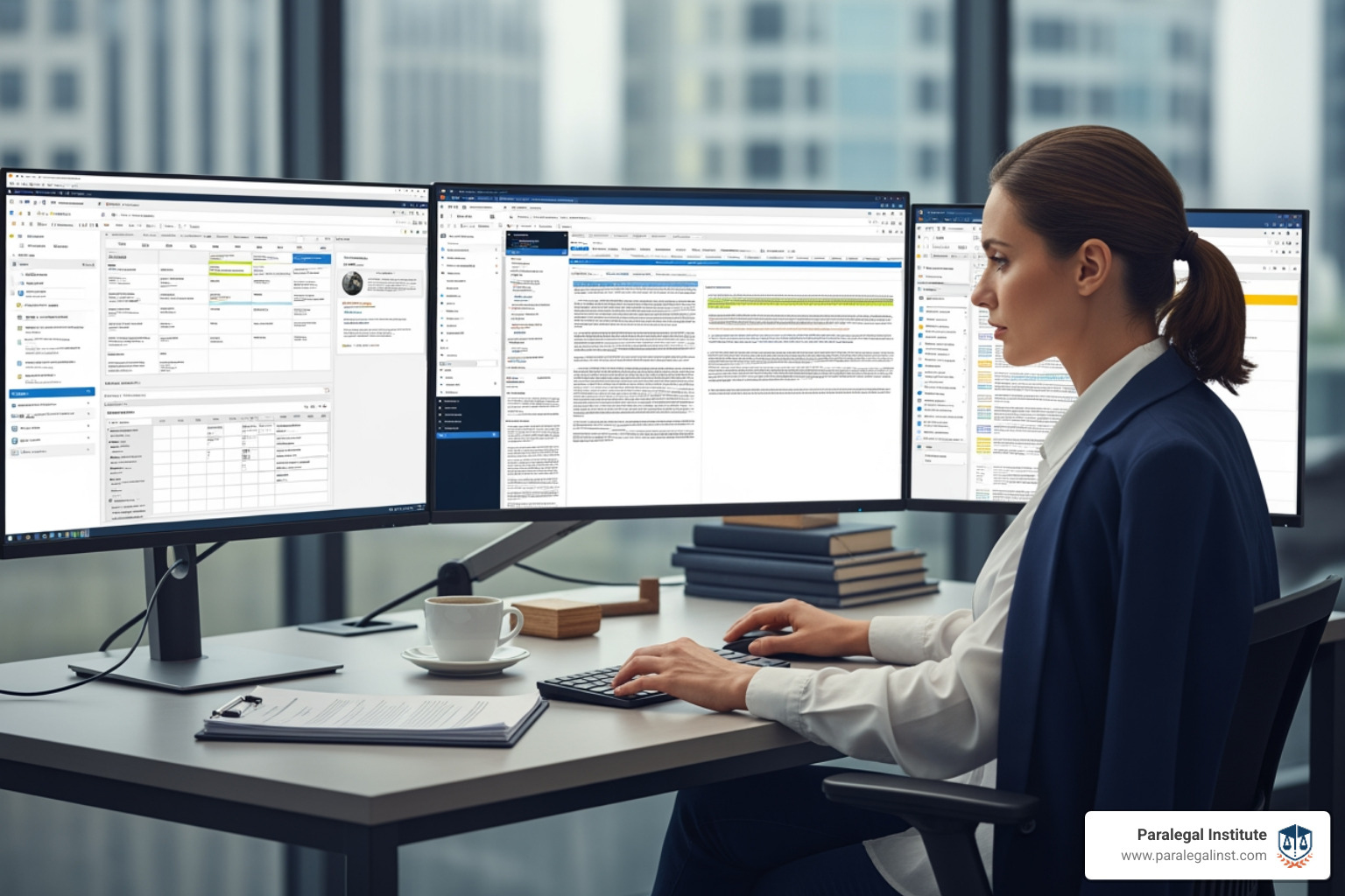 paralegal using a computer with legal software interfaces - skills for paralegal paralegal using a computer with legal software interfaces - skills for paralegal