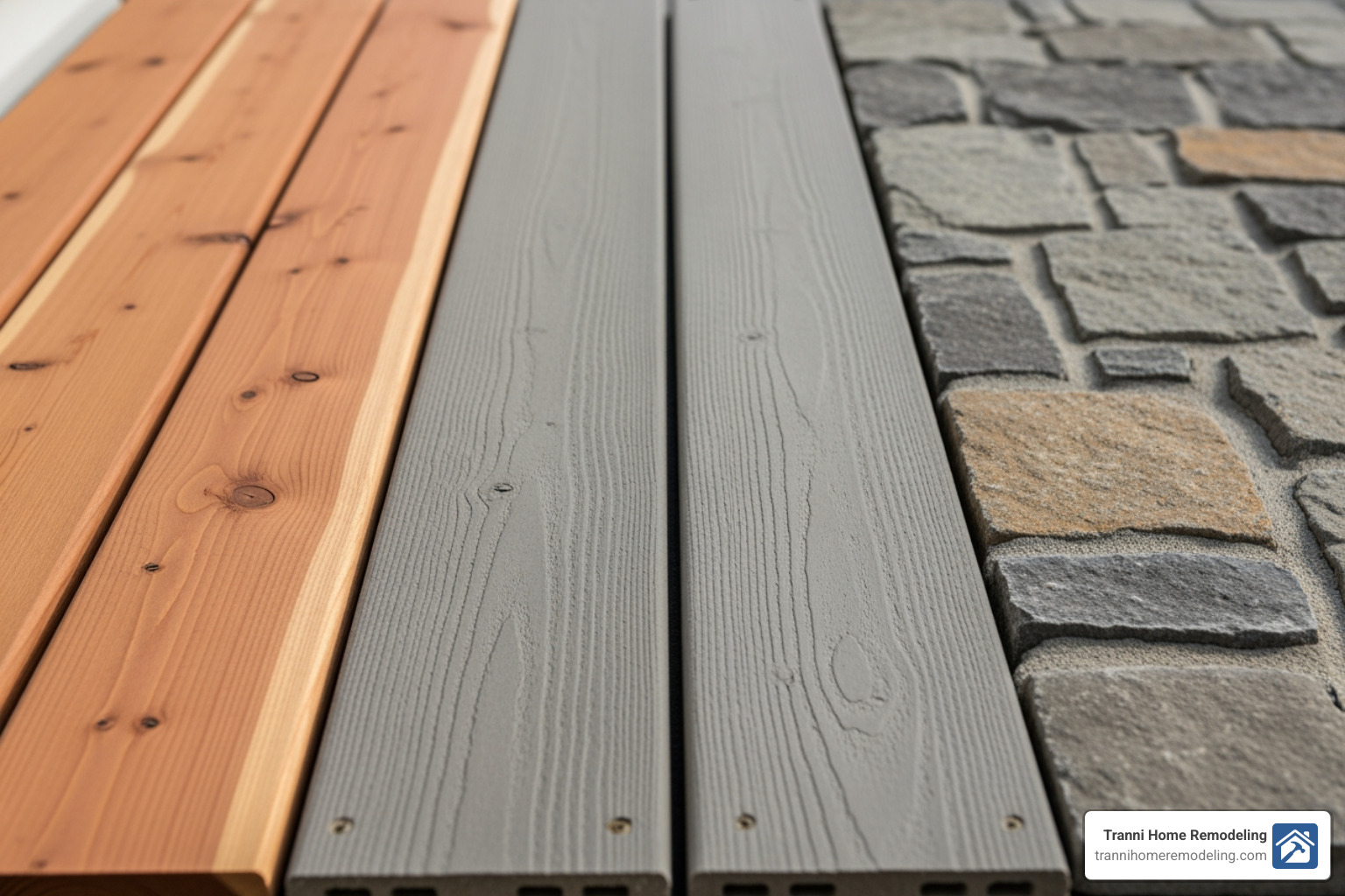 different porch materials like wood, composite, and stone - porch builders near me