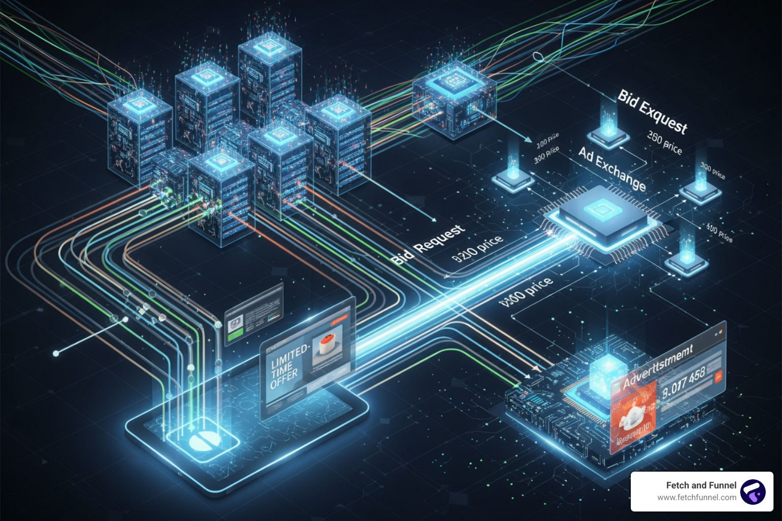real-time bidding process from user visit to ad display - How programmatic advertising works real-time bidding process from user visit to ad display - How programmatic advertising works