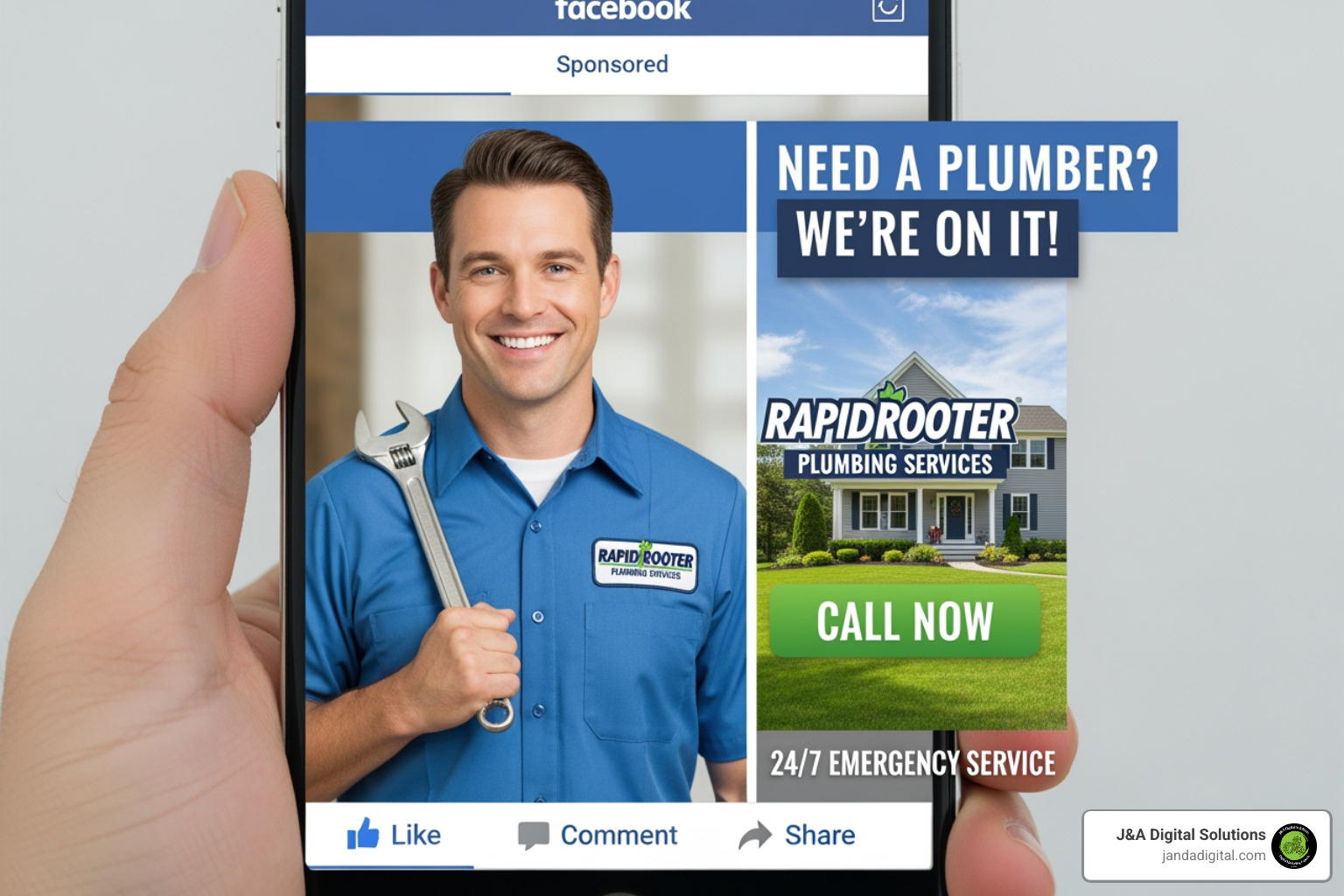 targeted Facebook ad for a plumbing service - plumbing marketing strategies targeted Facebook ad for a plumbing service - plumbing marketing strategies