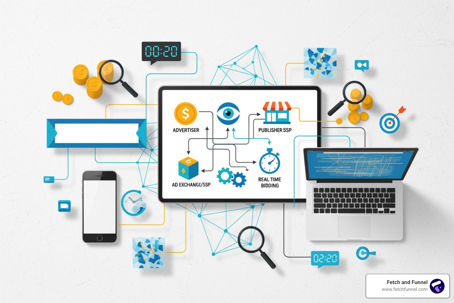 programmatic campaign dashboard showing key metrics - How programmatic advertising works programmatic campaign dashboard showing key metrics - How programmatic advertising works