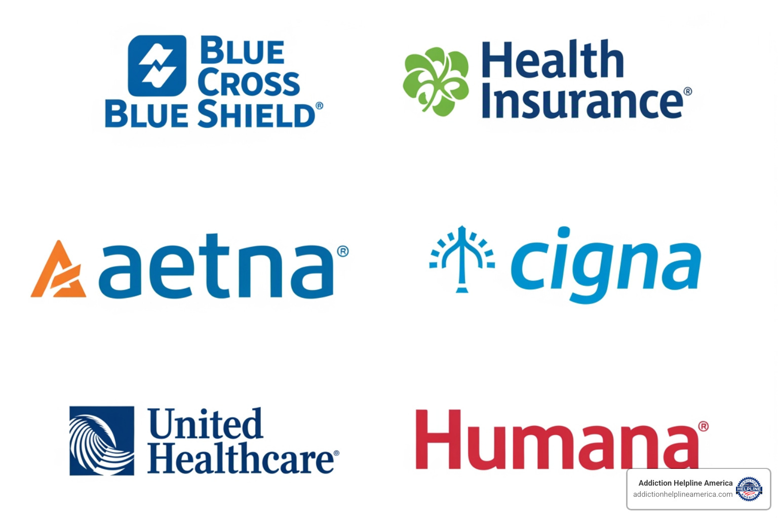 A collage of various health insurance company logos, including Blue Cross Blue Shield, Aetna, Cigna, United Healthcare, and Humana - drug rehab centers in san diego ca A collage of various health insurance company logos, including Blue Cross Blue Shield, Aetna, Cigna, United Healthcare, and Humana - drug rehab centers in san diego ca
