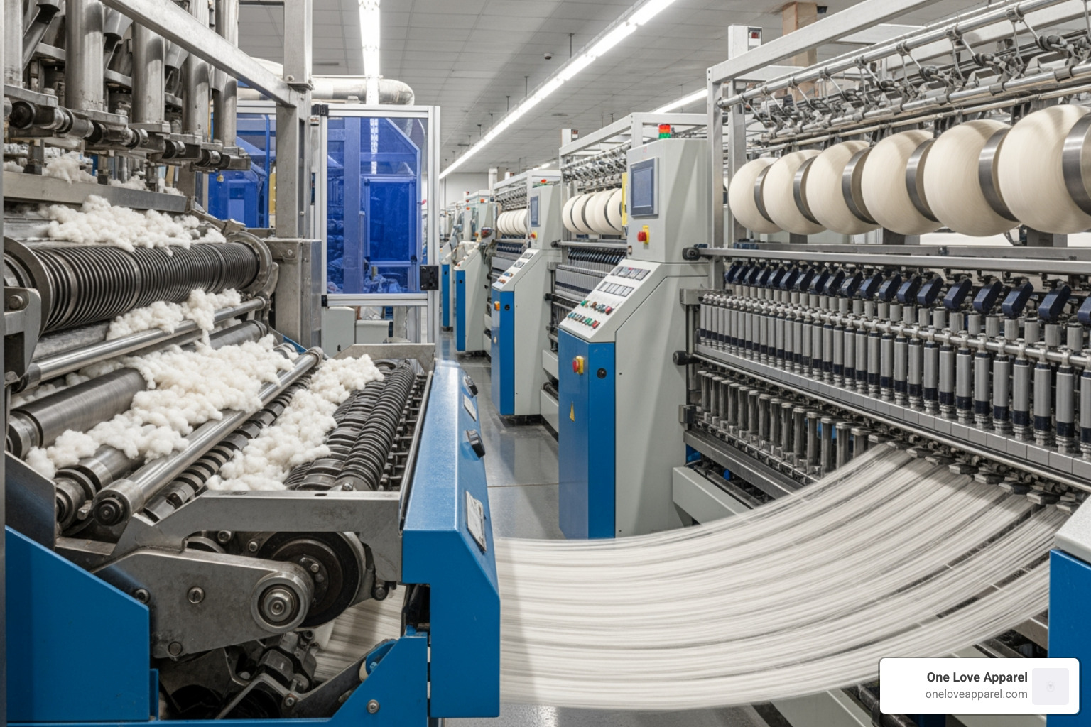 illustrating the combing and ring-spinning process - combed ringspun cotton