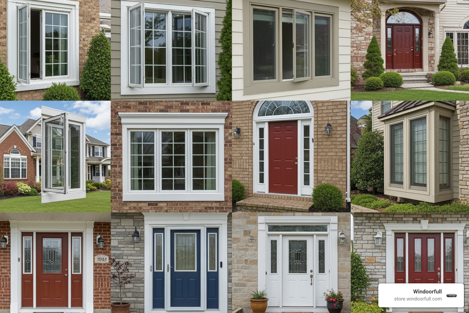 collage of various window and door styles - custom windows and doors ozone park collage of various window and door styles - custom windows and doors ozone park