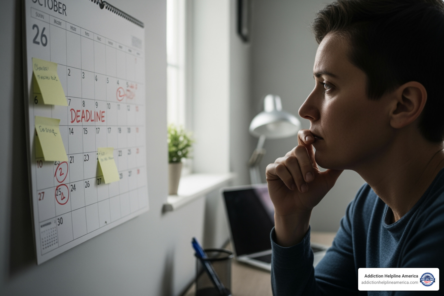 a person looking concerned at a calendar - intervention services a person looking concerned at a calendar - intervention services