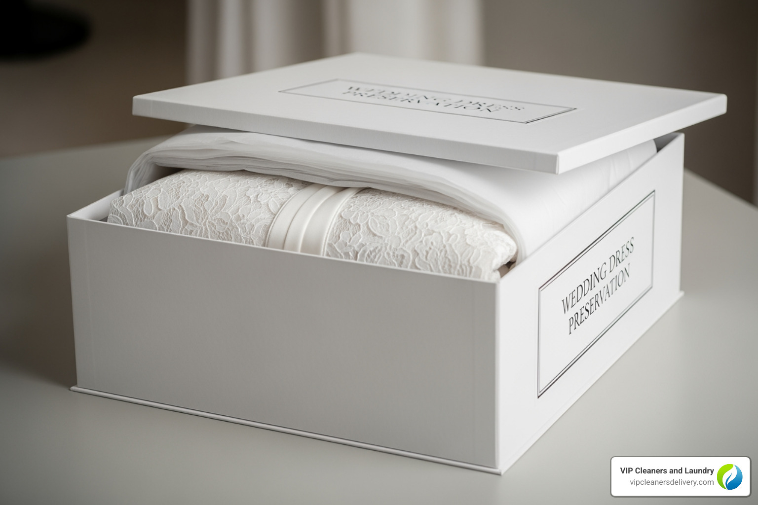 wedding dress preservation box - wedding dress cleaning La Jolla