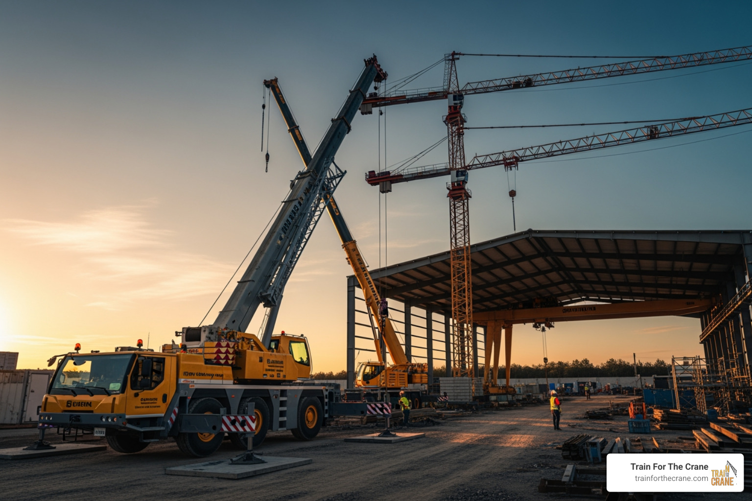 different types of cranes (mobile, tower, overhead) - NCCCO certification requirements