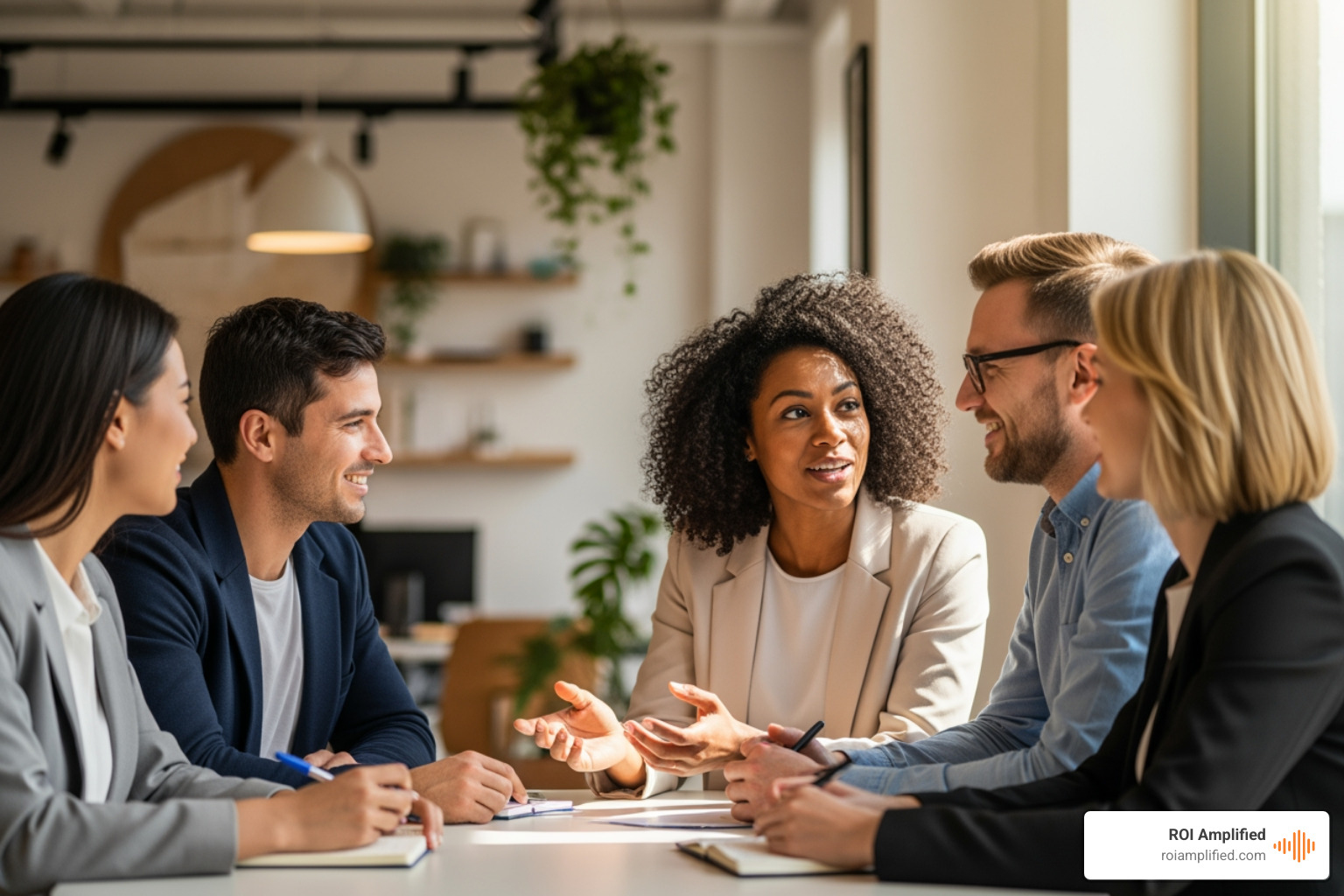 Collaborative marketing team in office - marketing companies jacksonville fl