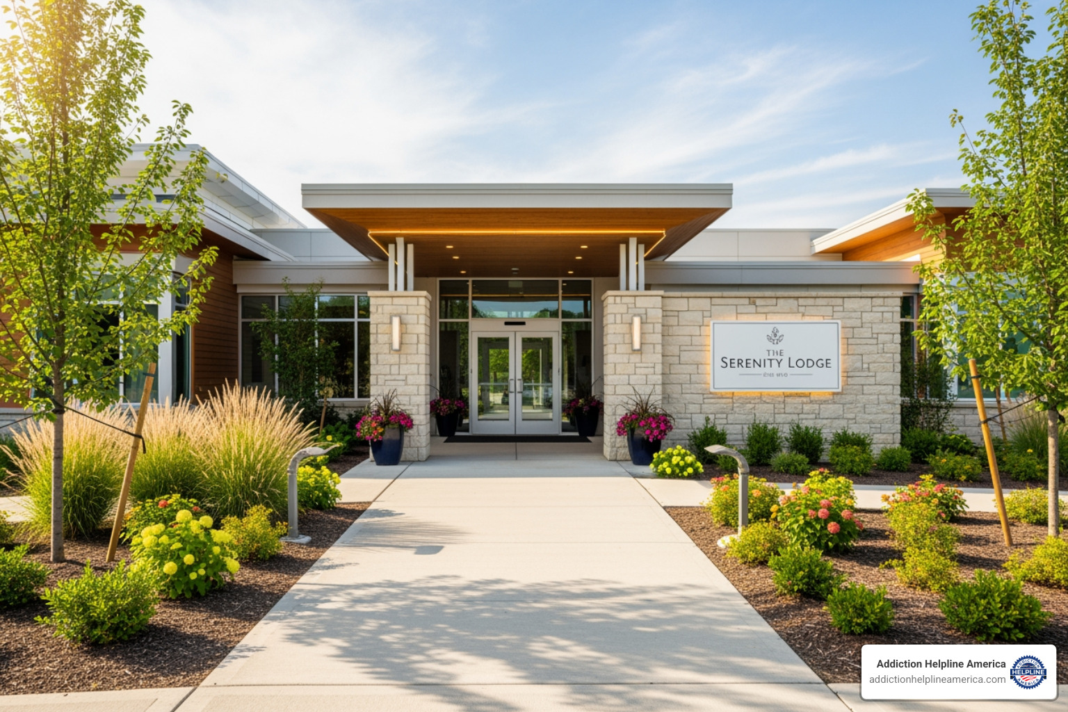 Welcoming entrance to a Kentucky rehab facility - Kentucky alcohol rehab