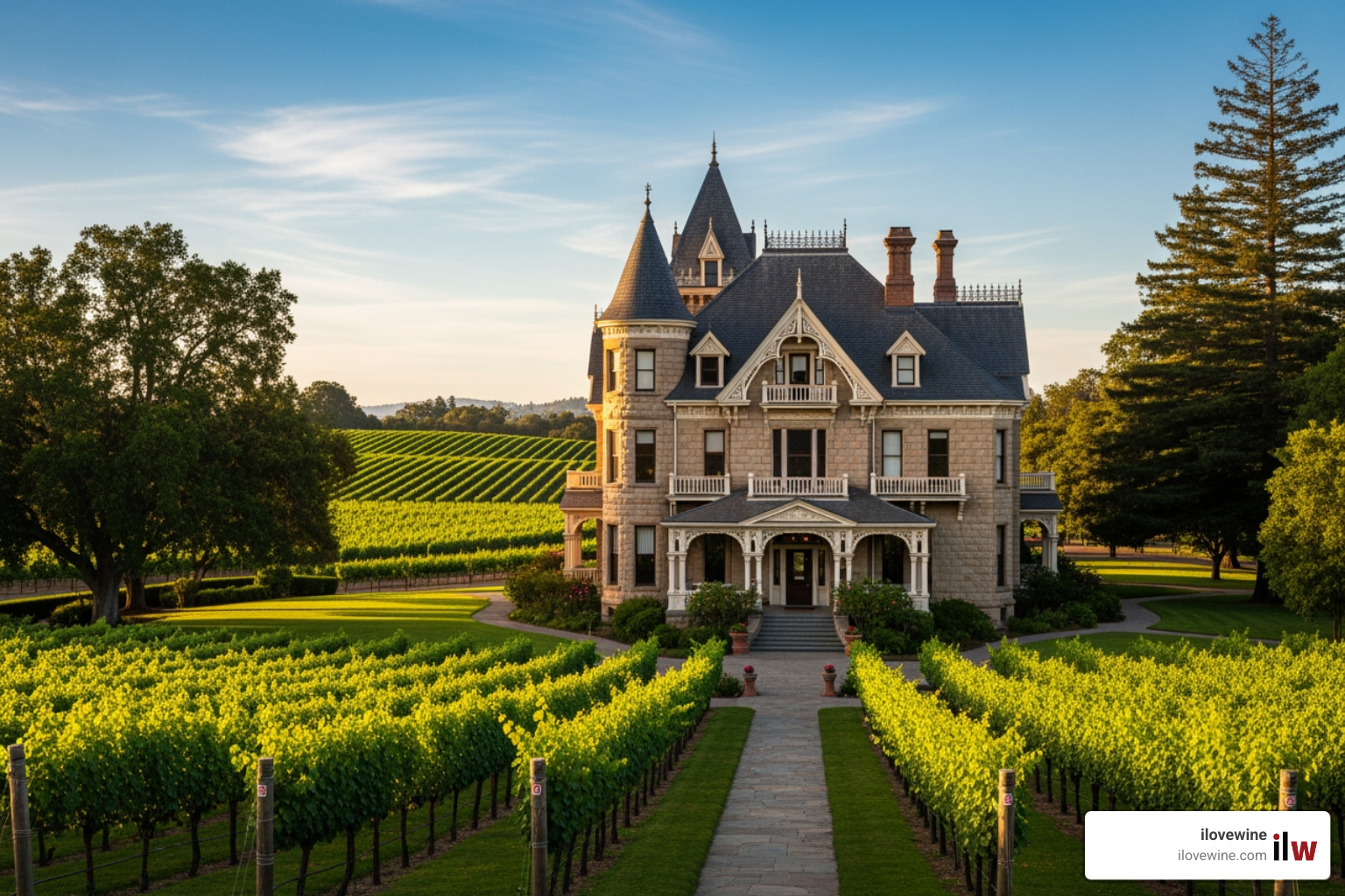 Historic Rhine House at Beringer Vineyards - Napa Valley itinerary