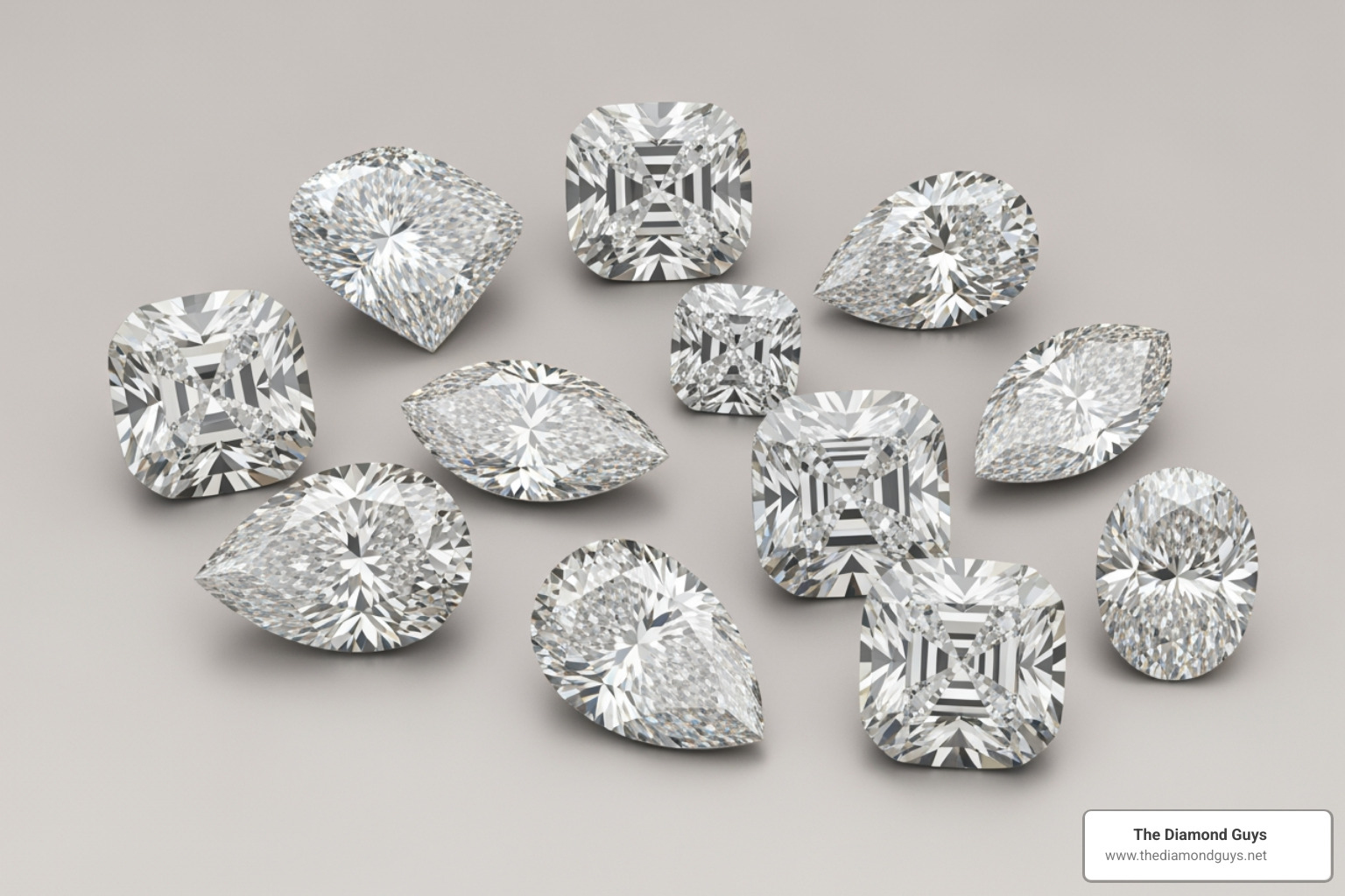 various fancy diamond shapes like pear, marquise, and cushion - unique diamond rings