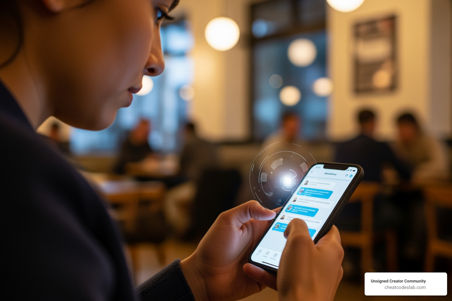 Customer interacting with a sophisticated chatbot on a smartphone - ai-powered growth to further fuel digital marketing