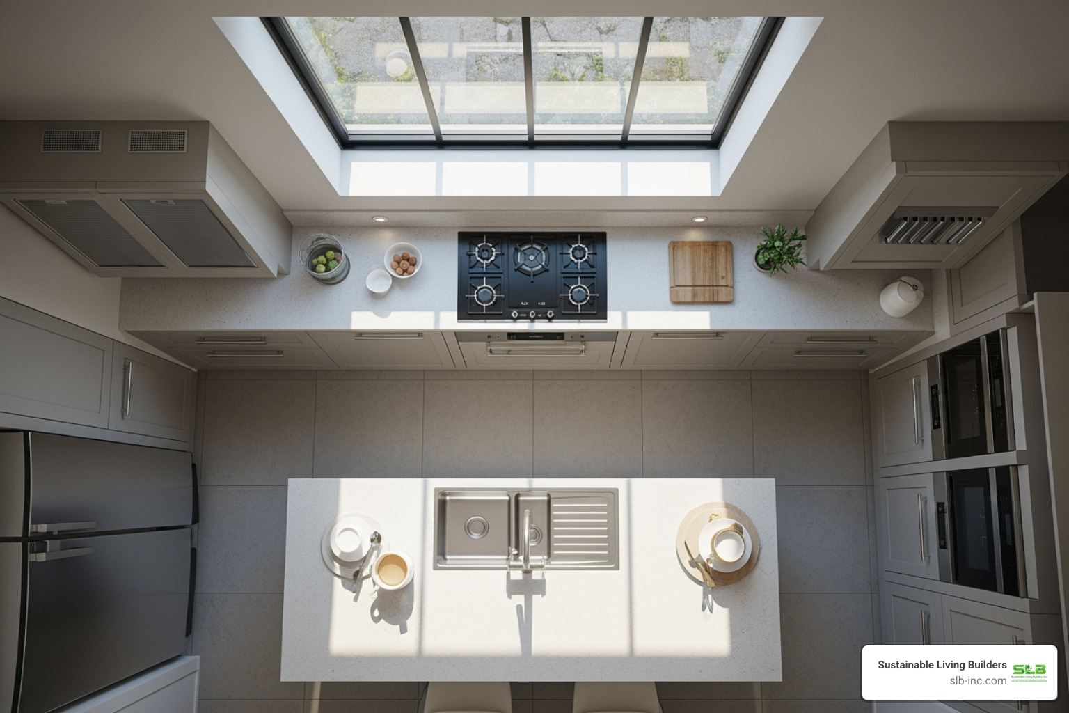 kitchen layout diagram showing optimal roof window placement over an island and sink - kitchen roof window kitchen layout diagram showing optimal roof window placement over an island and sink - kitchen roof window