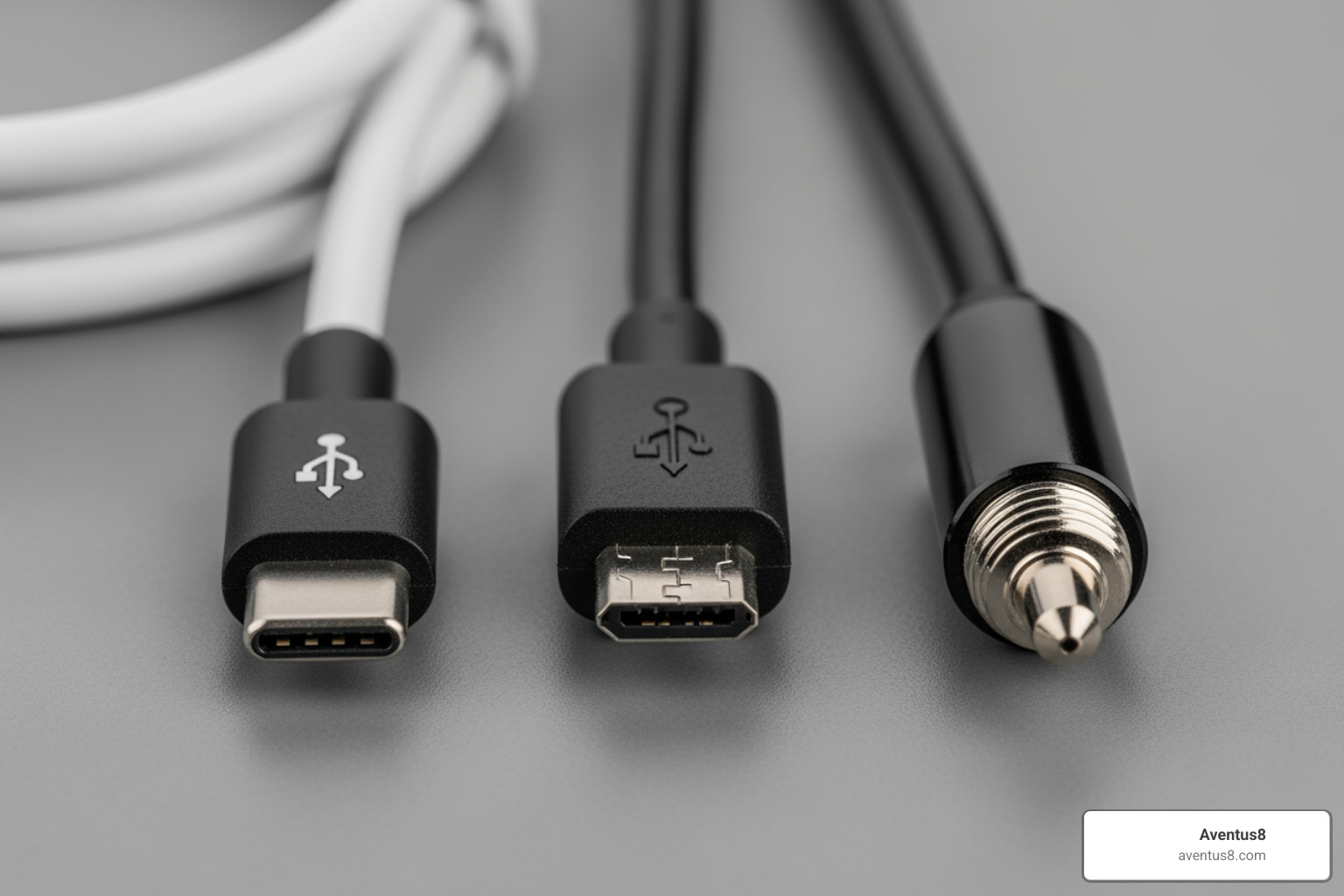 Different charger types including a USB-C cable, a Micro-USB cable, and a 510-thread charging dongle - Vape pen charge time Different charger types including a USB-C cable, a Micro-USB cable, and a 510-thread charging dongle - Vape pen charge time