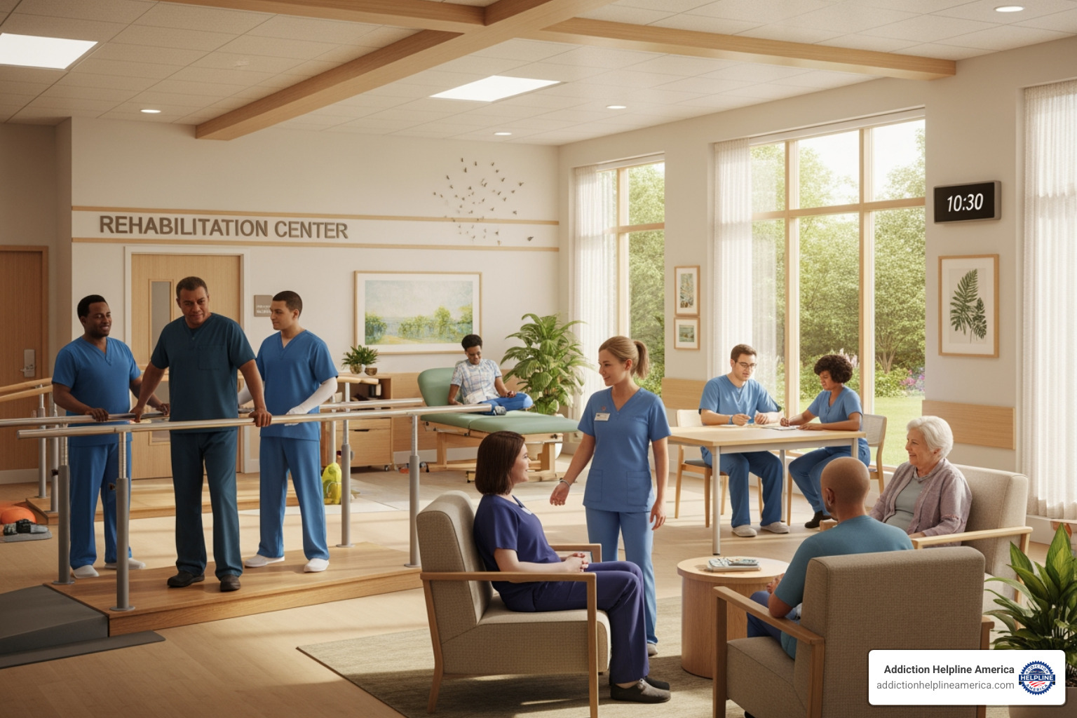 person using laptop to search for rehab centers on map - inpatient rehabilitation centers near me